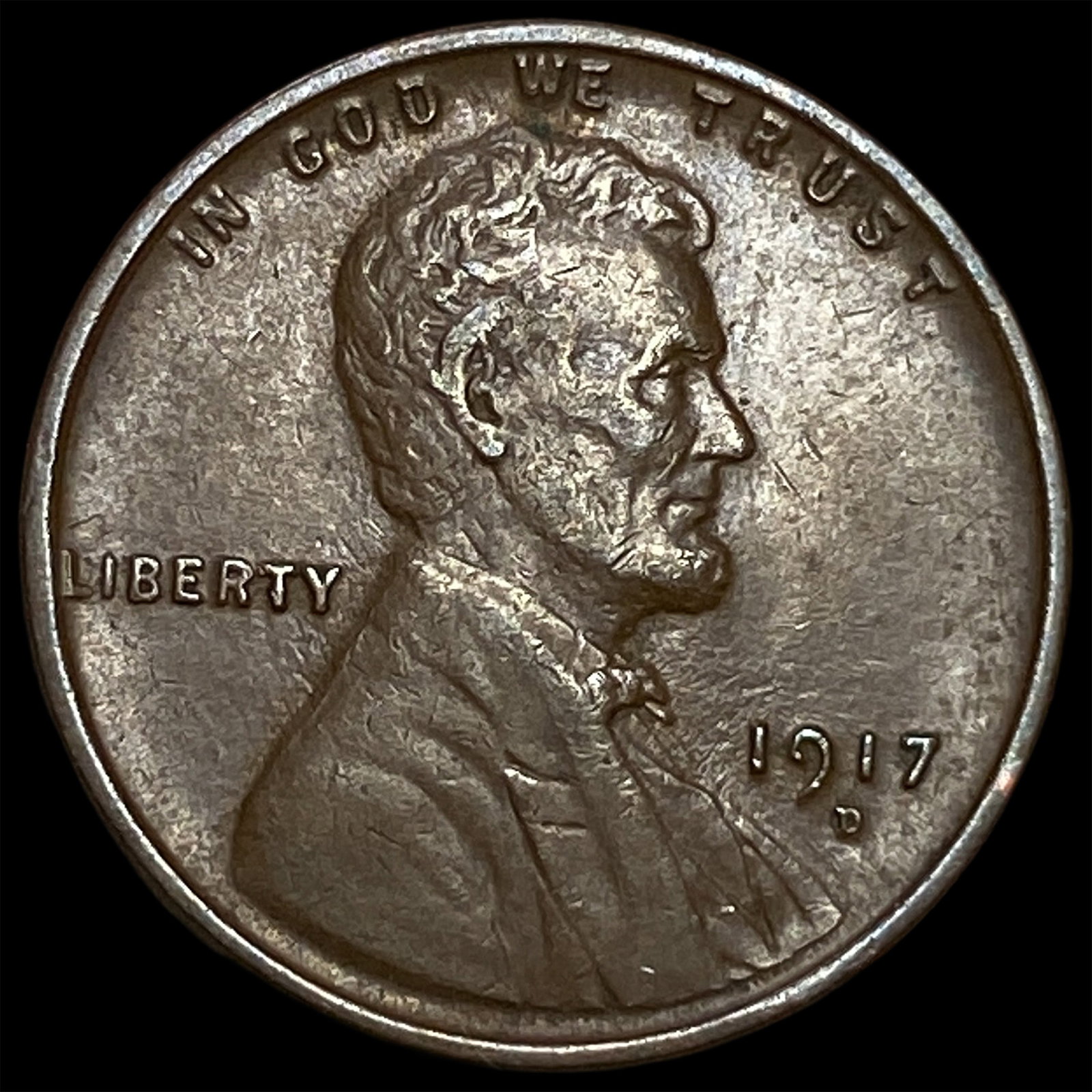 1917-D Lincoln Wheat Cent CLOSELY UNCIRCULATED (1 of 2)