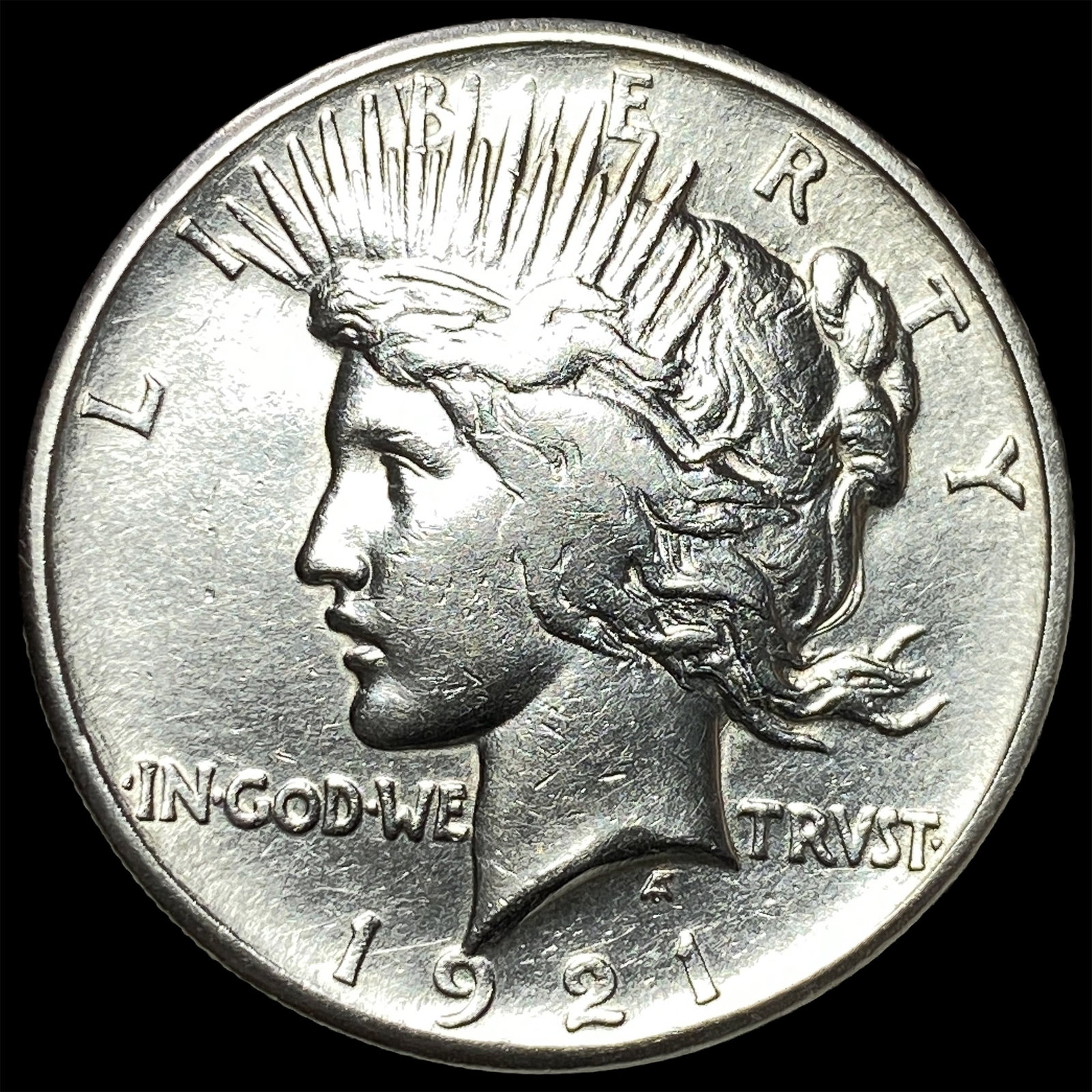 1921 Silver Peace Dollar CLOSELY UNCIRCULATED (1 of 2)