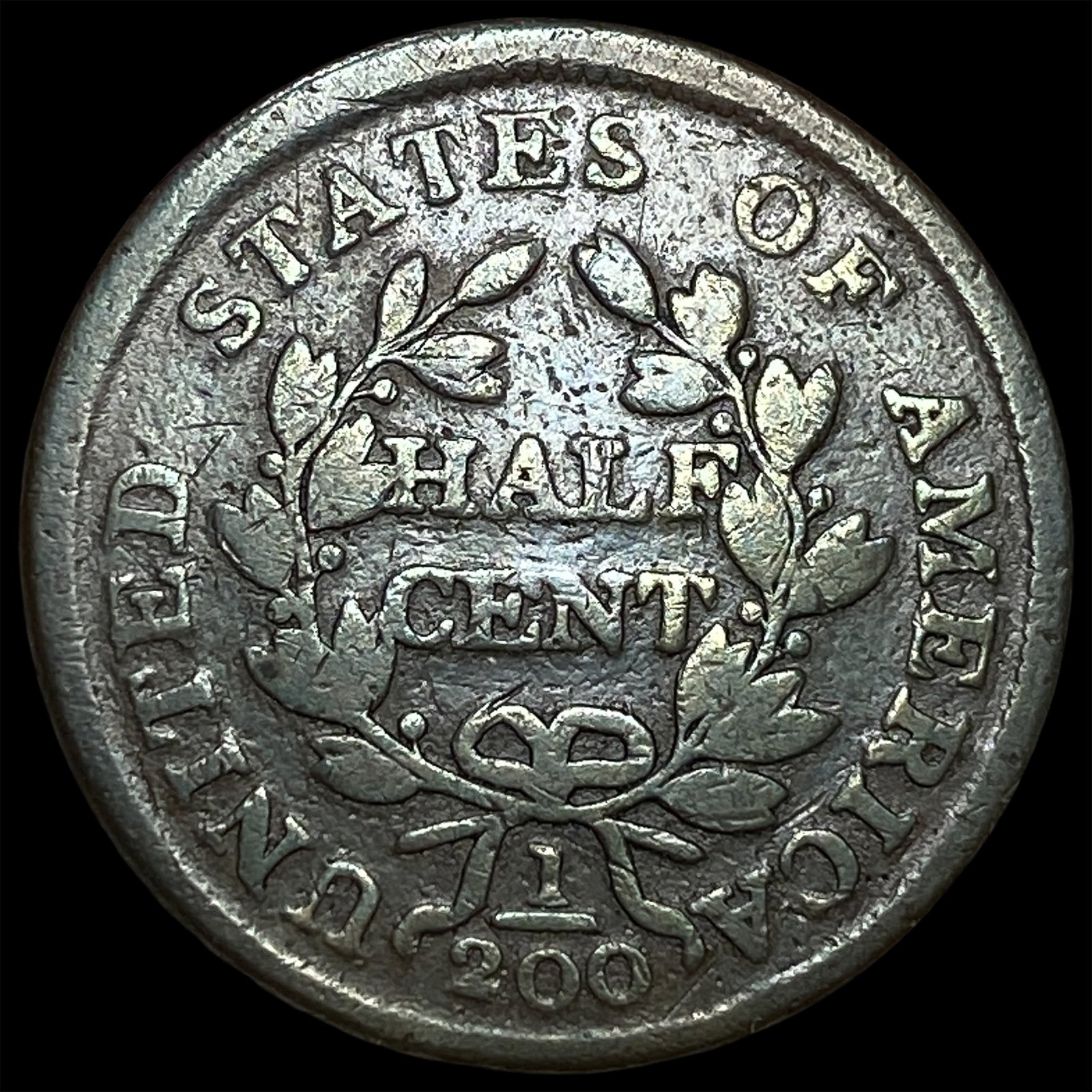 1804 Draped Bust Half Cent LIGHTLY CIRCULATED - 2