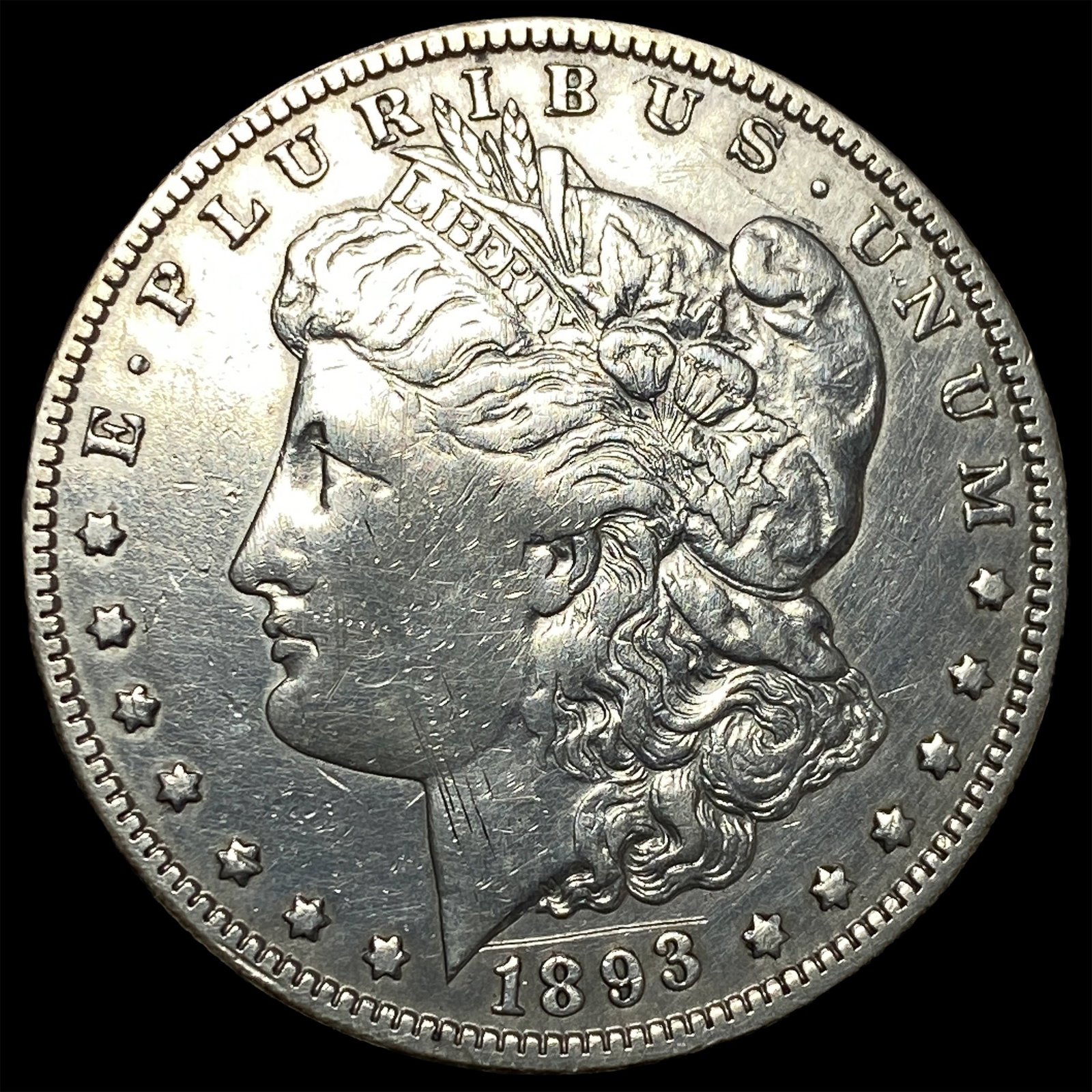 1893-O Silver Morgan Dollar NEARLY UNCIRCULATED: 1893-O Silver Morgan Dollar NEARLY UNCIRCULATED