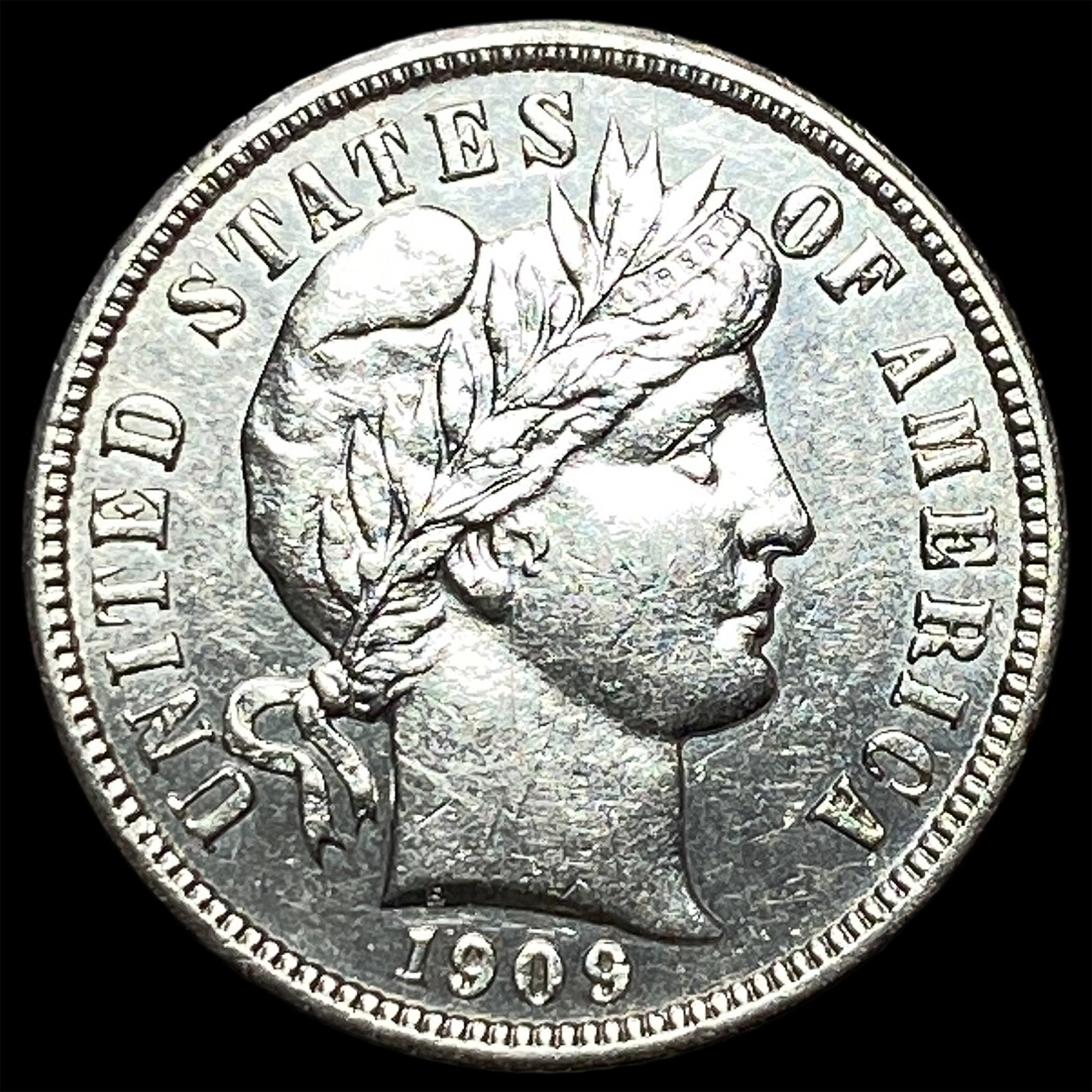1909 Silver Barber Dime UNCIRCULATED: 1909 Silver Barber Dime UNCIRCULATED