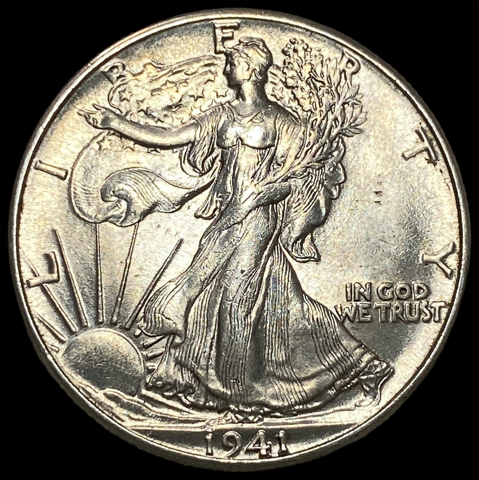 1941 Silver Walking Liberty Half Dollar UNCIRCULATED: 1941 Silver Walking Liberty Half Dollar UNCIRCULATED