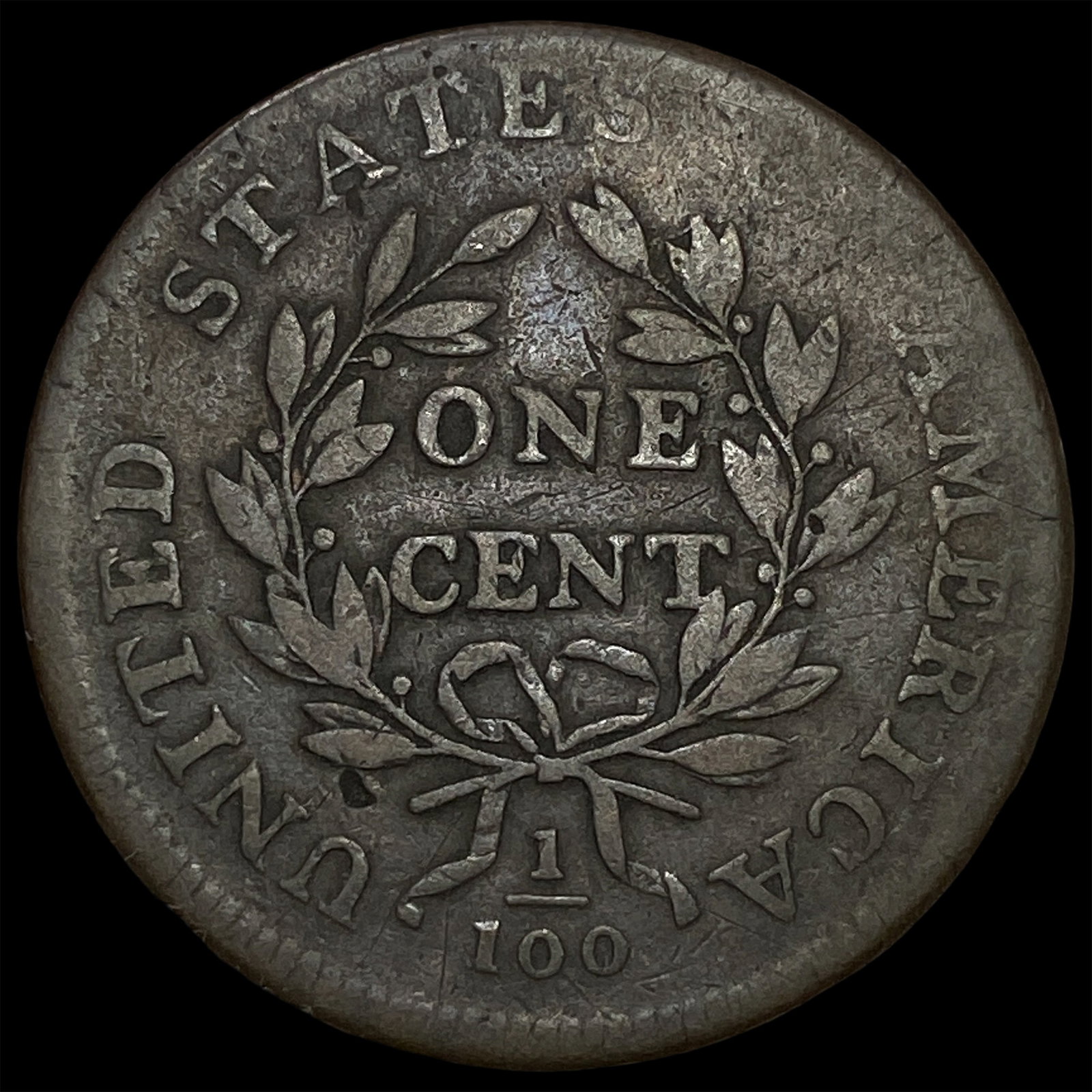 1798 Draped Bust Large Cent LIGHTLY CIRCULATED - 2