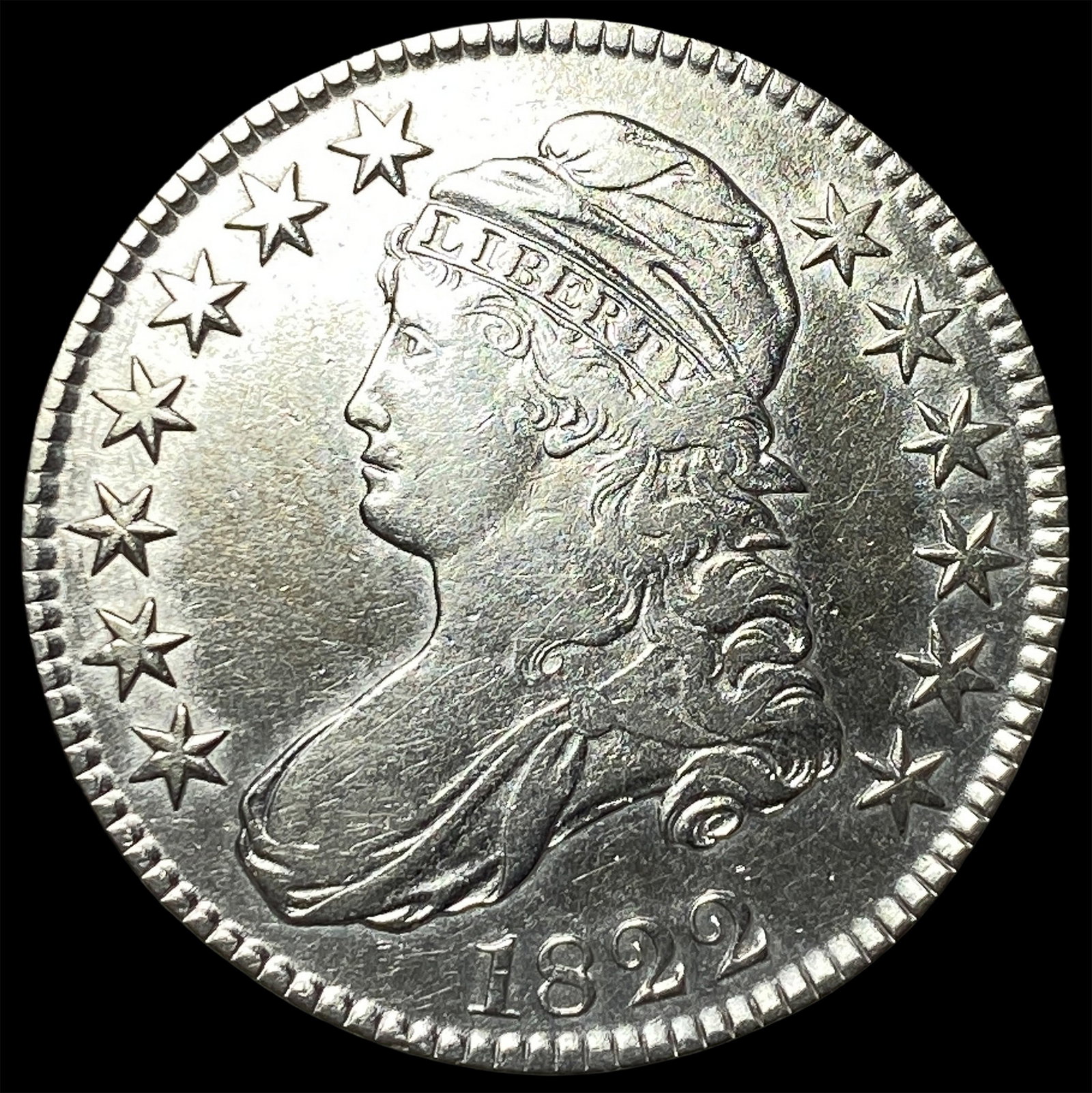 1822 Capped Bust Half Dollar CLOSELY UNCIRCULATED