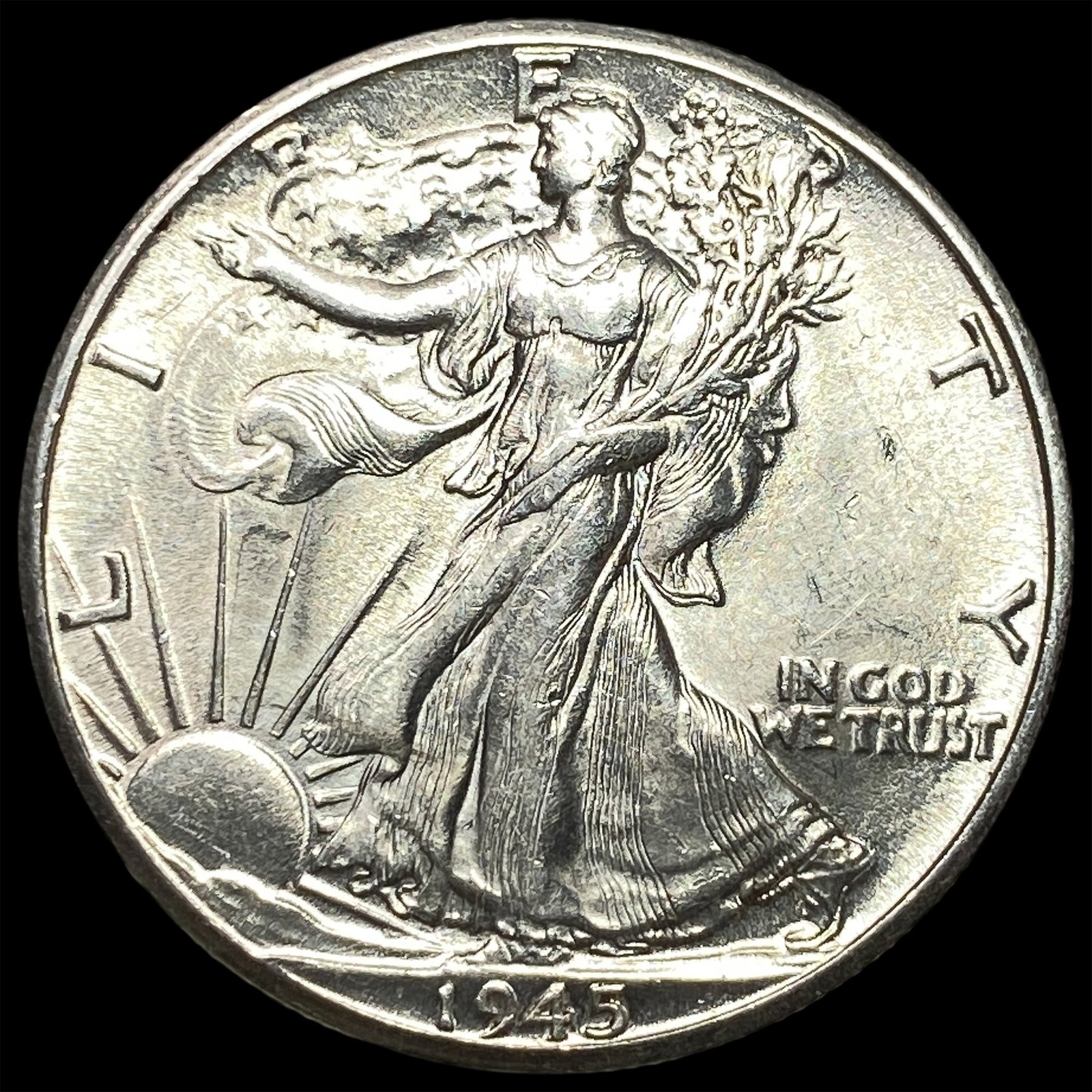 1945-D Silver Walking Liberty Half Dollar UNCIRCULATED (1 of 2)