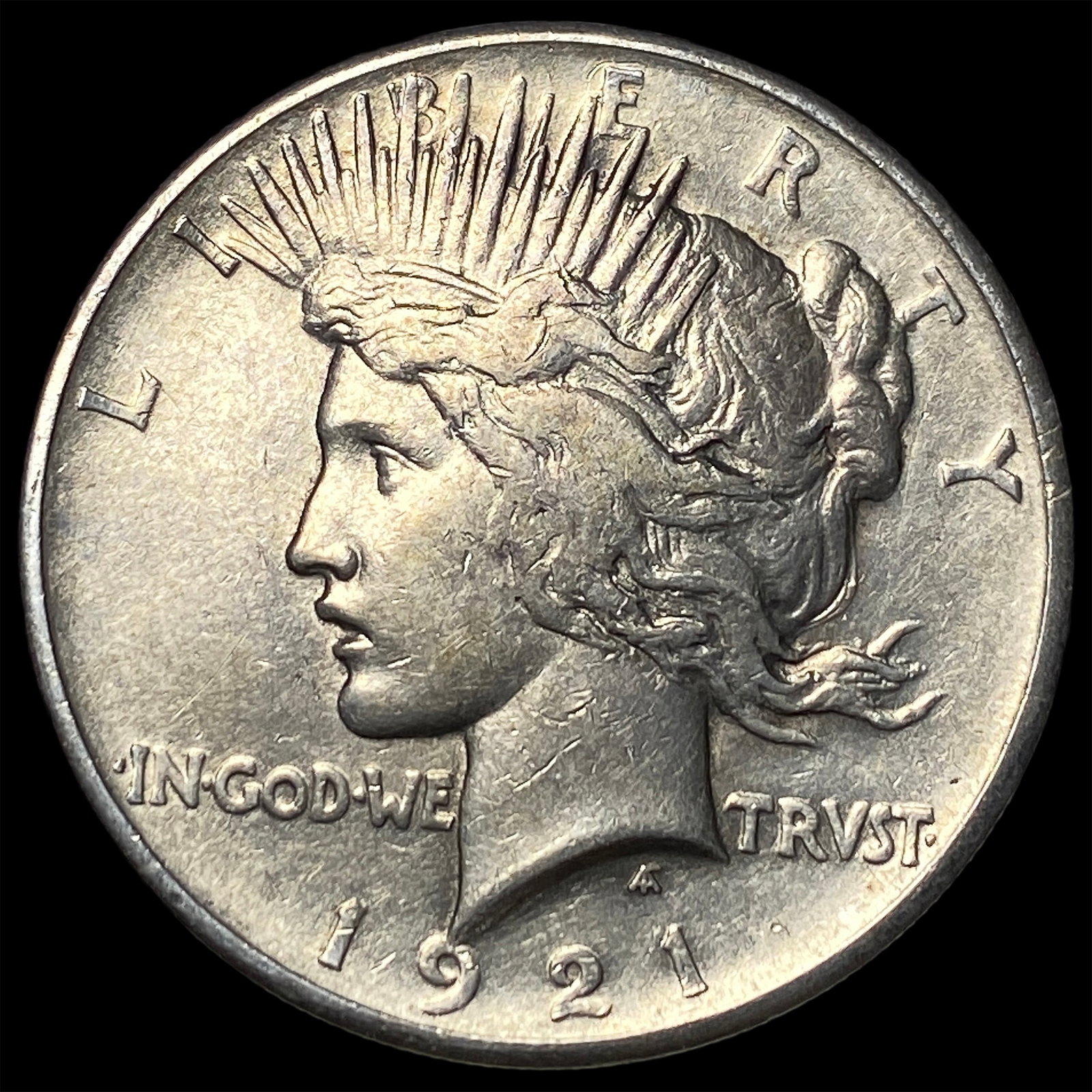 1921 Silver Peace Dollar CLOSELY UNCIRCULATED: 1921 Silver Peace Dollar CLOSELY UNCIRCULATED