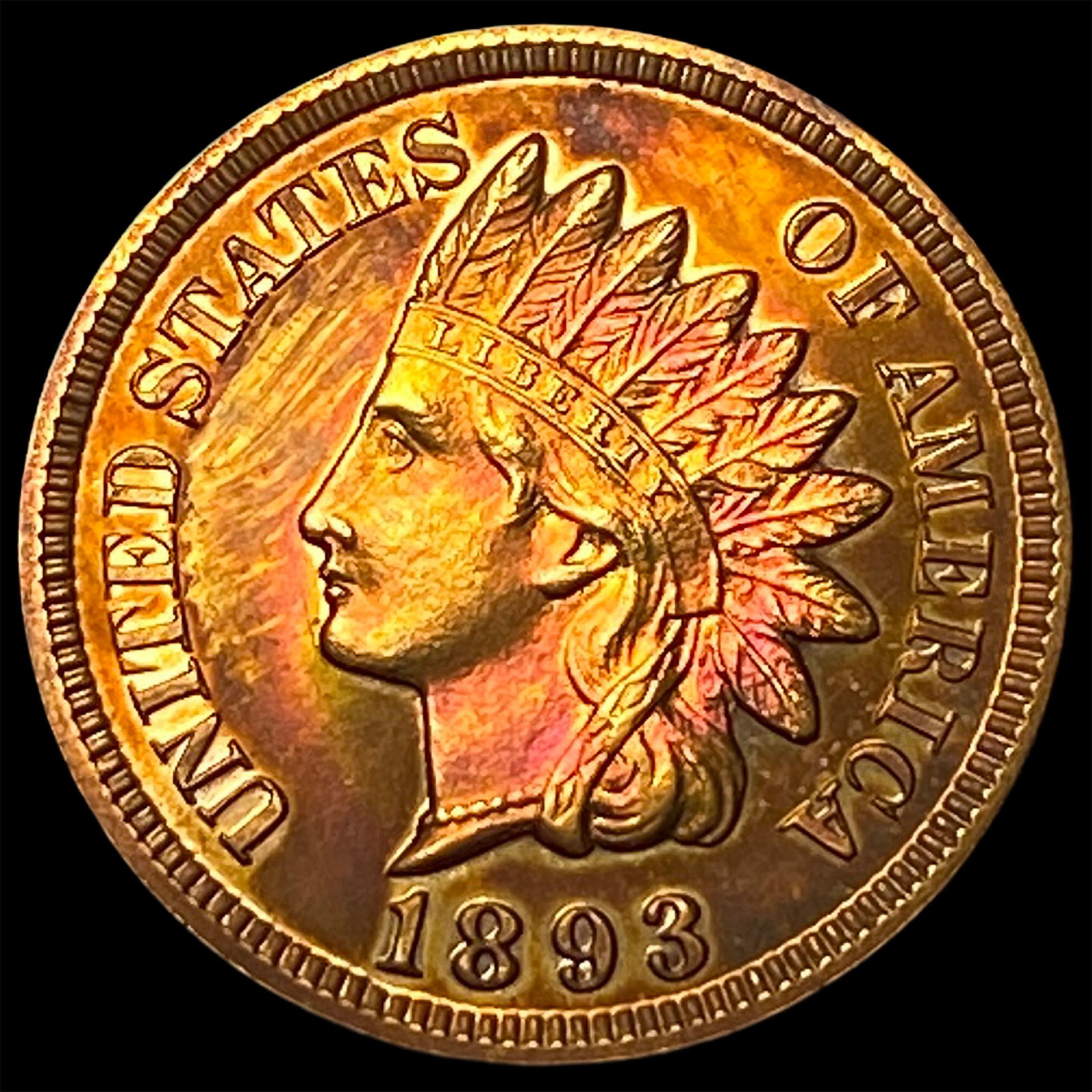 1893 Indian Head Cent GEM PROOF (1 of 2)