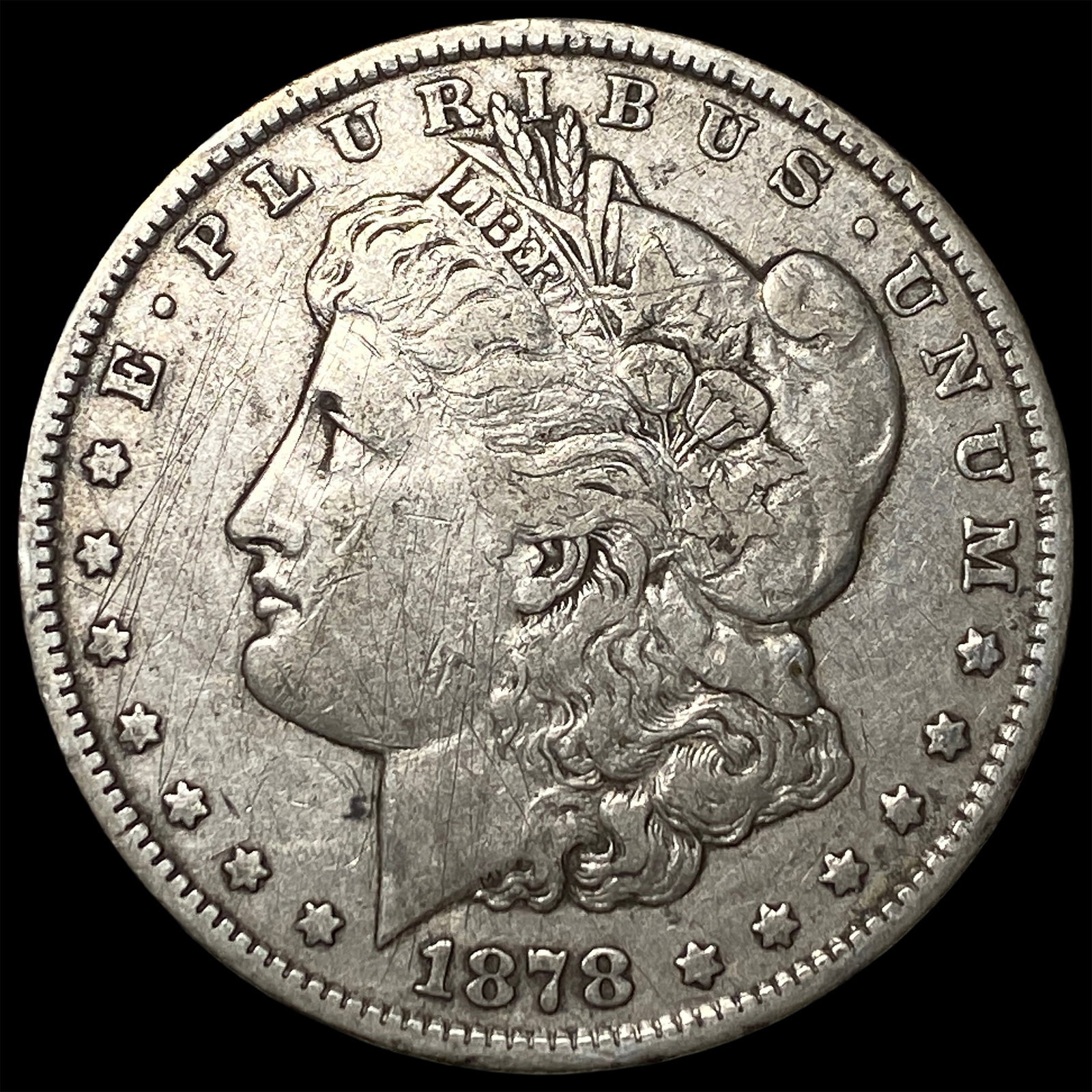 1878-CC Silver Morgan Dollar NEARLY UNCIRCULATED (1 of 2)