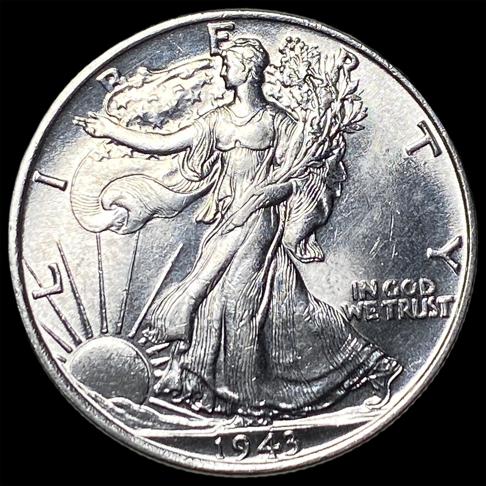 1943 Walking Liberty Half Dollar CHOICE BU (1 of 2)