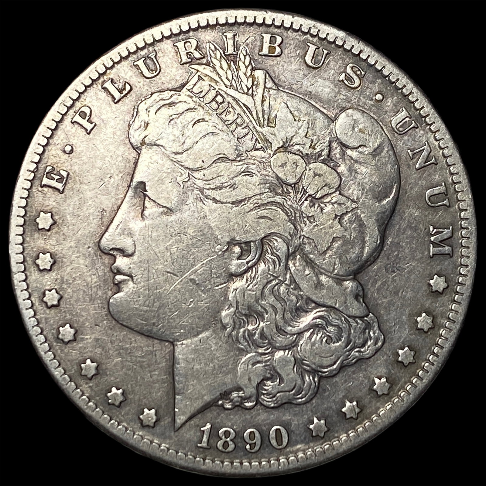 1890-CC Silver Morgan Dollar NEARLY UNCIRCULATED: 1890-CC Silver Morgan Dollar NEARLY UNCIRCULATED