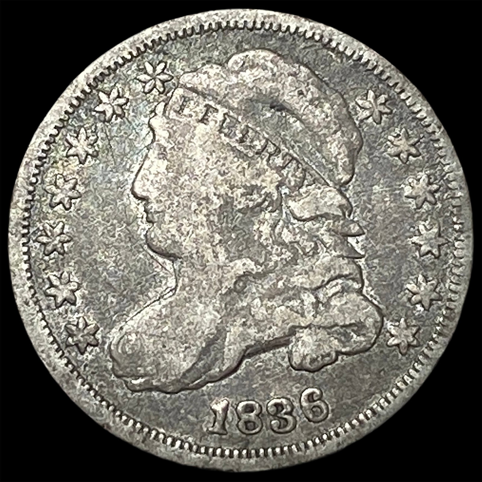 1836 Silver Capped Bust Dime LIGHTLY CIRCULATED (1 of 2)