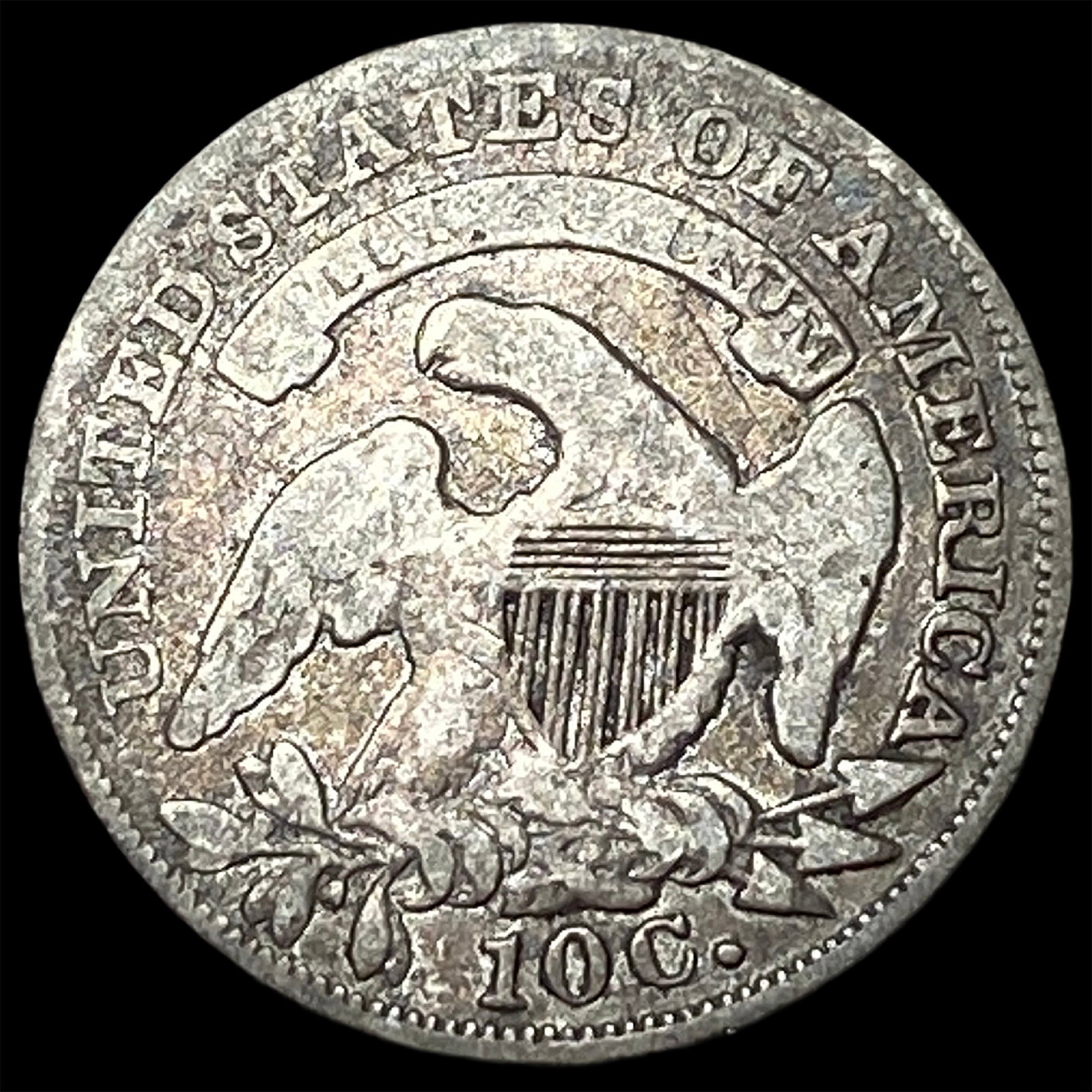 1836 Silver Capped Bust Dime LIGHTLY CIRCULATED - 2