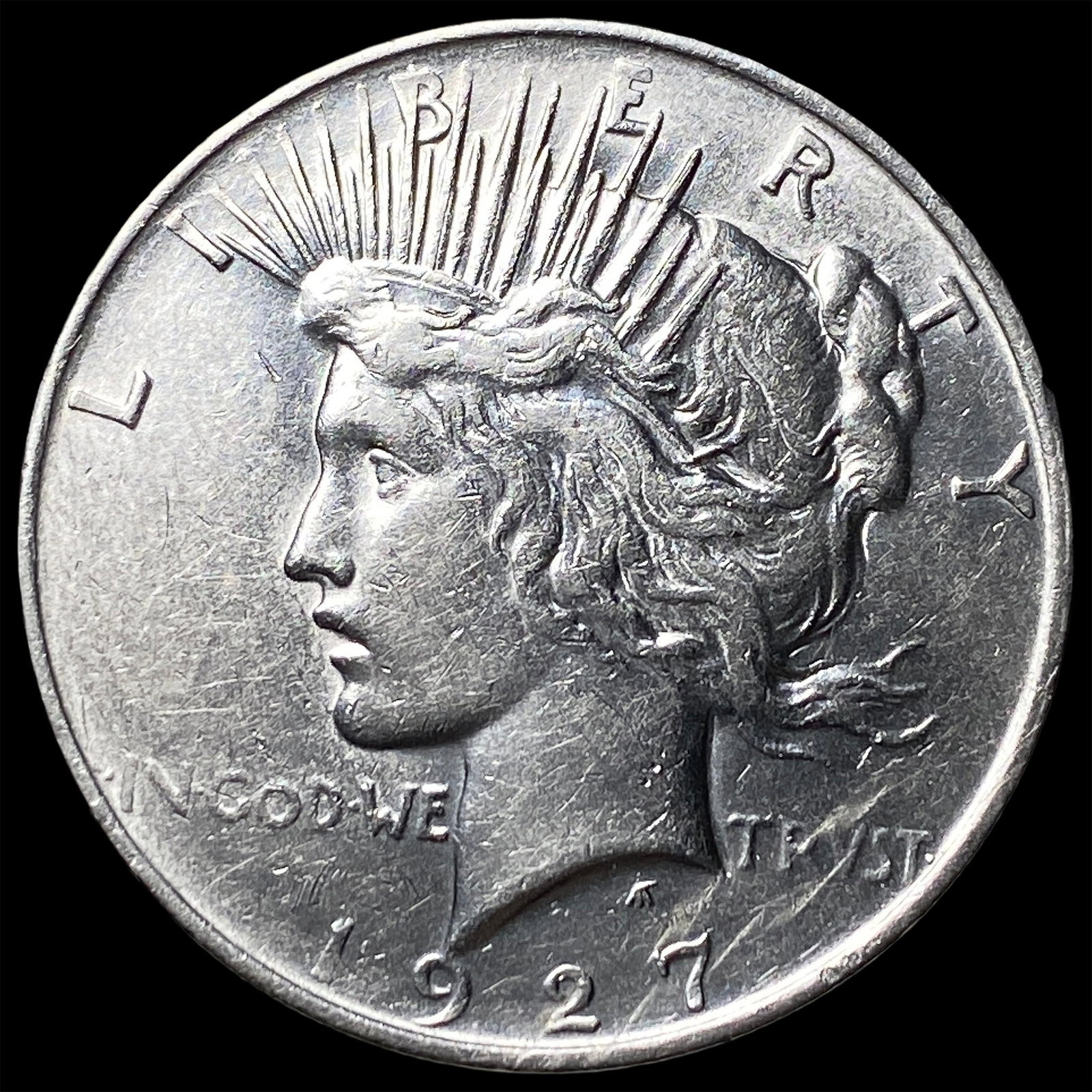 1927-D Silver Peace Dollar CHOICE AU (1 of 2)