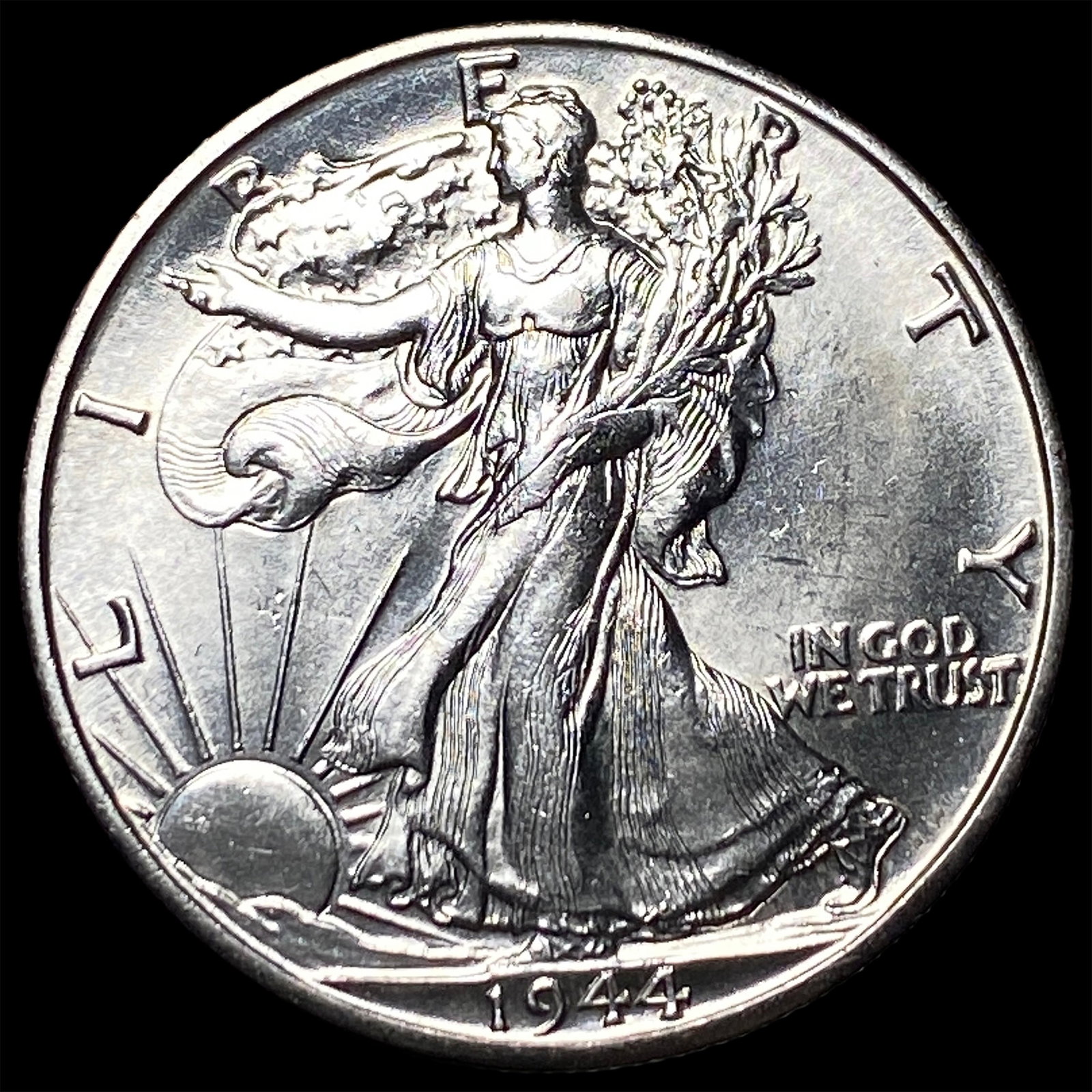 1944-D Silver Walking Liberty Half Dollar GEM BU: 1944-D Silver Walking Liberty Half Dollar GEM BU