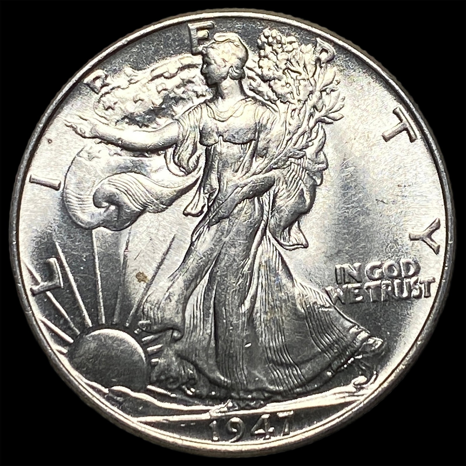 1947 Silver Walking Liberty Half Dollar CHOICE BU: 1947 Silver Walking Liberty Half Dollar CHOICE BU