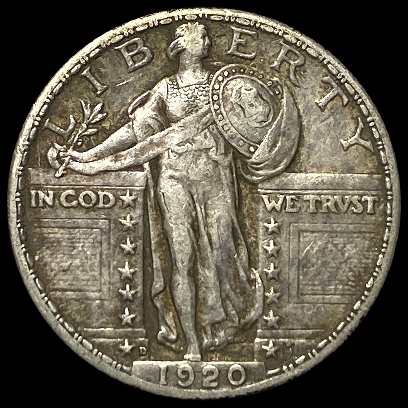 1920-D Silver Standing Liberty Quarter UNCIRCULATED (1 of 2)