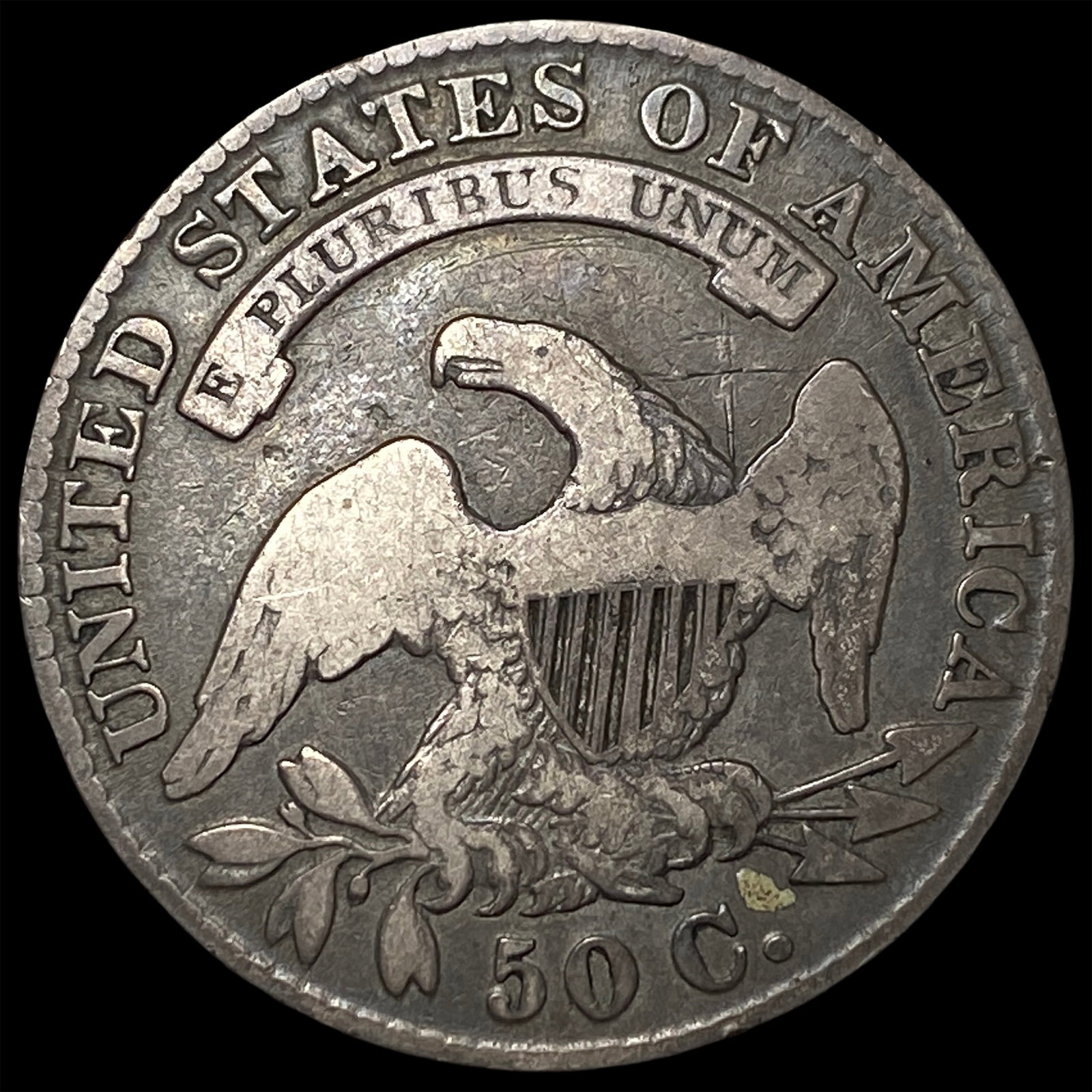 1830 Capped Bust Half Dollar LIGHTLY CIRCULATED - 2