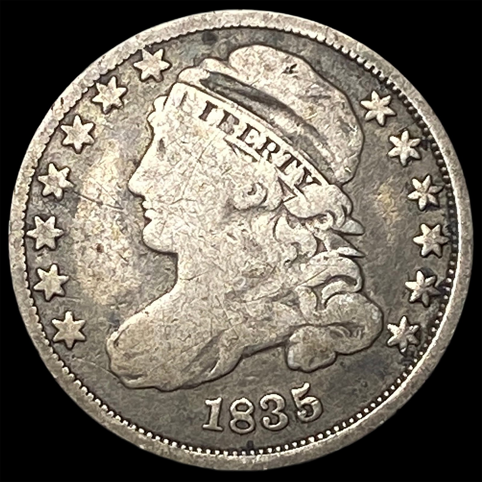 1835 Capped Bust Dime LIGHTLY CIRCULATED (1 of 2)