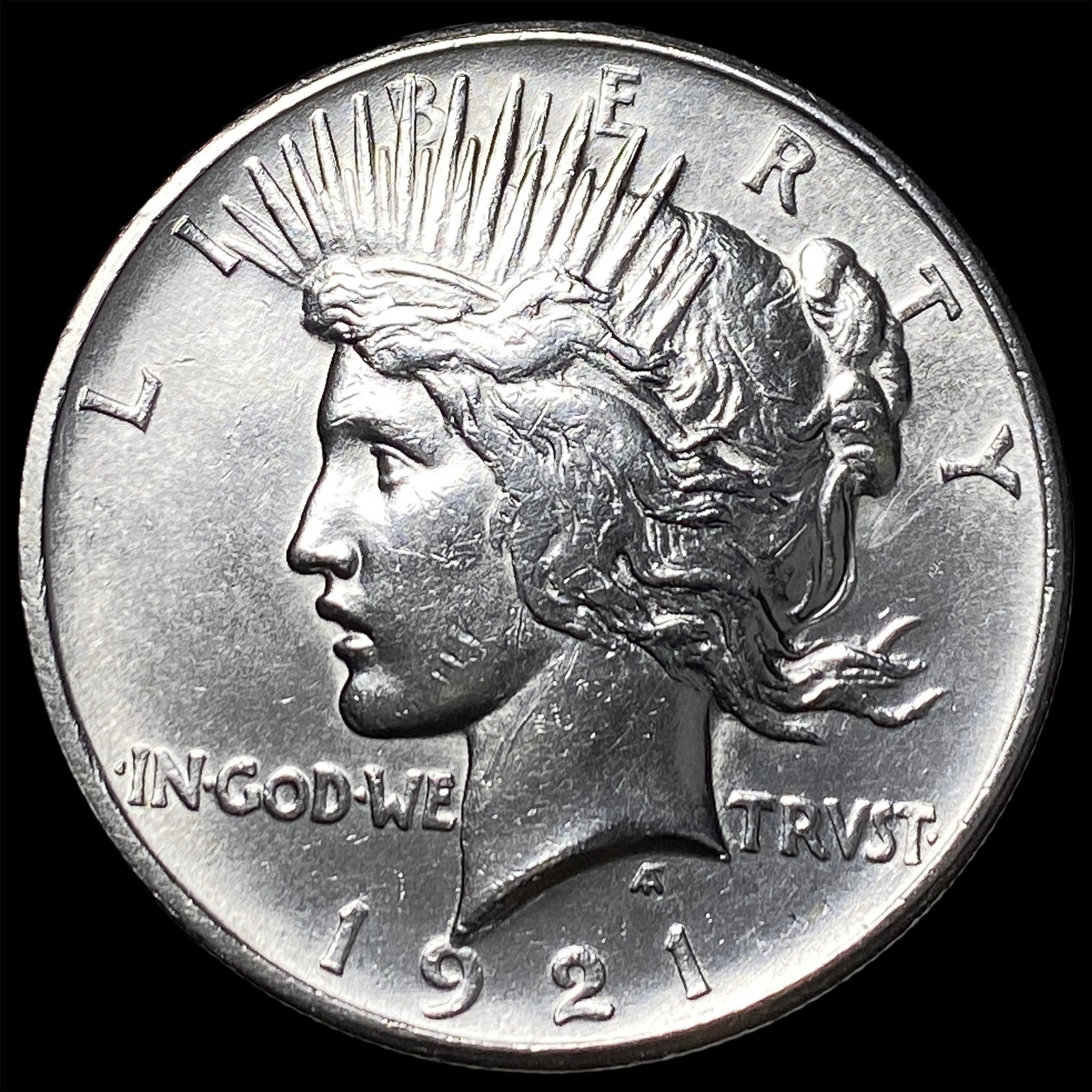 1921 Silver Peace Dollar CLOSELY UNCIRCULATED: 1921 Silver Peace Dollar CLOSELY UNCIRCULATED