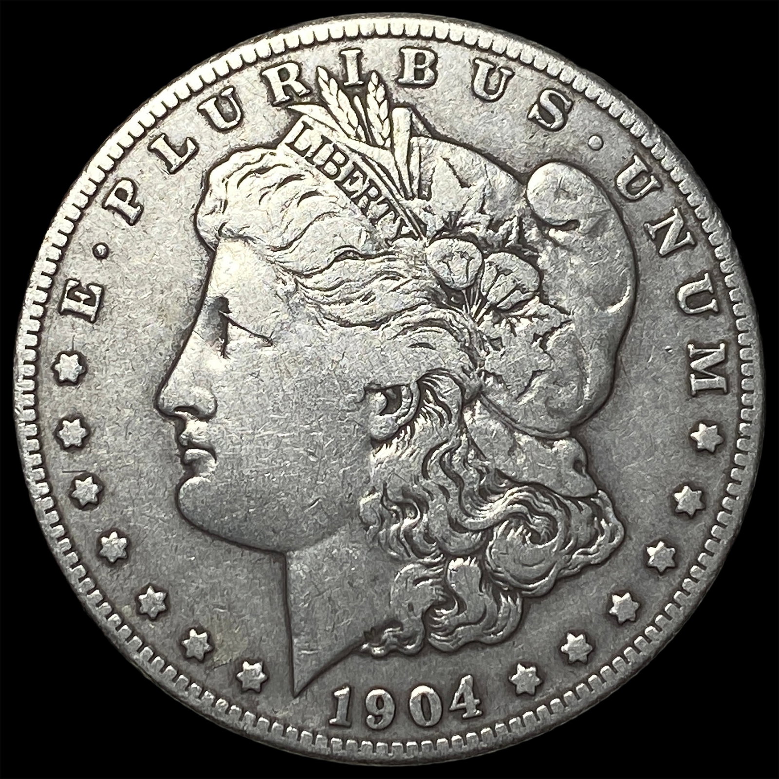 1904-S Silver Morgan Dollar NEARLY UNCIRCULATED: 1904-S Silver Morgan Dollar NEARLY UNCIRCULATED