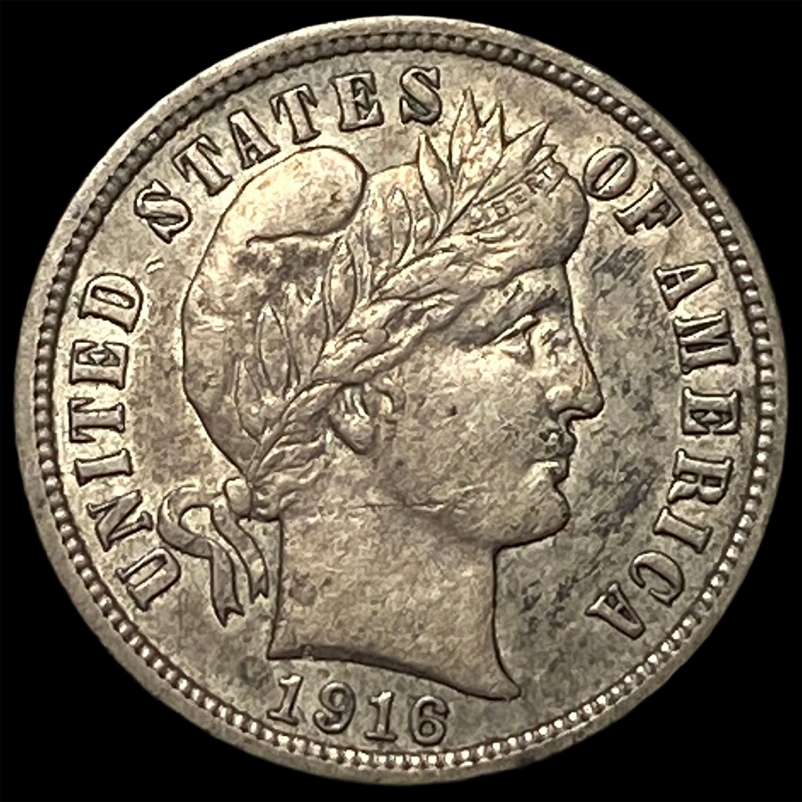 1916 Silver Barber Dime CHOICE AU: 1916 Silver Barber Dime CHOICE AU