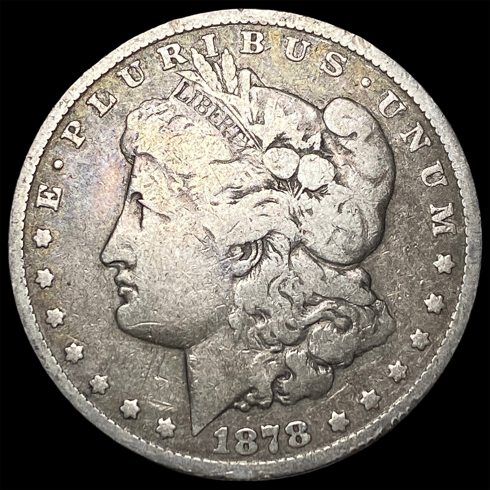 1878 Silver Morgan Dollar LIGHTLY CIRCULATED: 1878 Silver Morgan Dollar LIGHTLY CIRCULATED