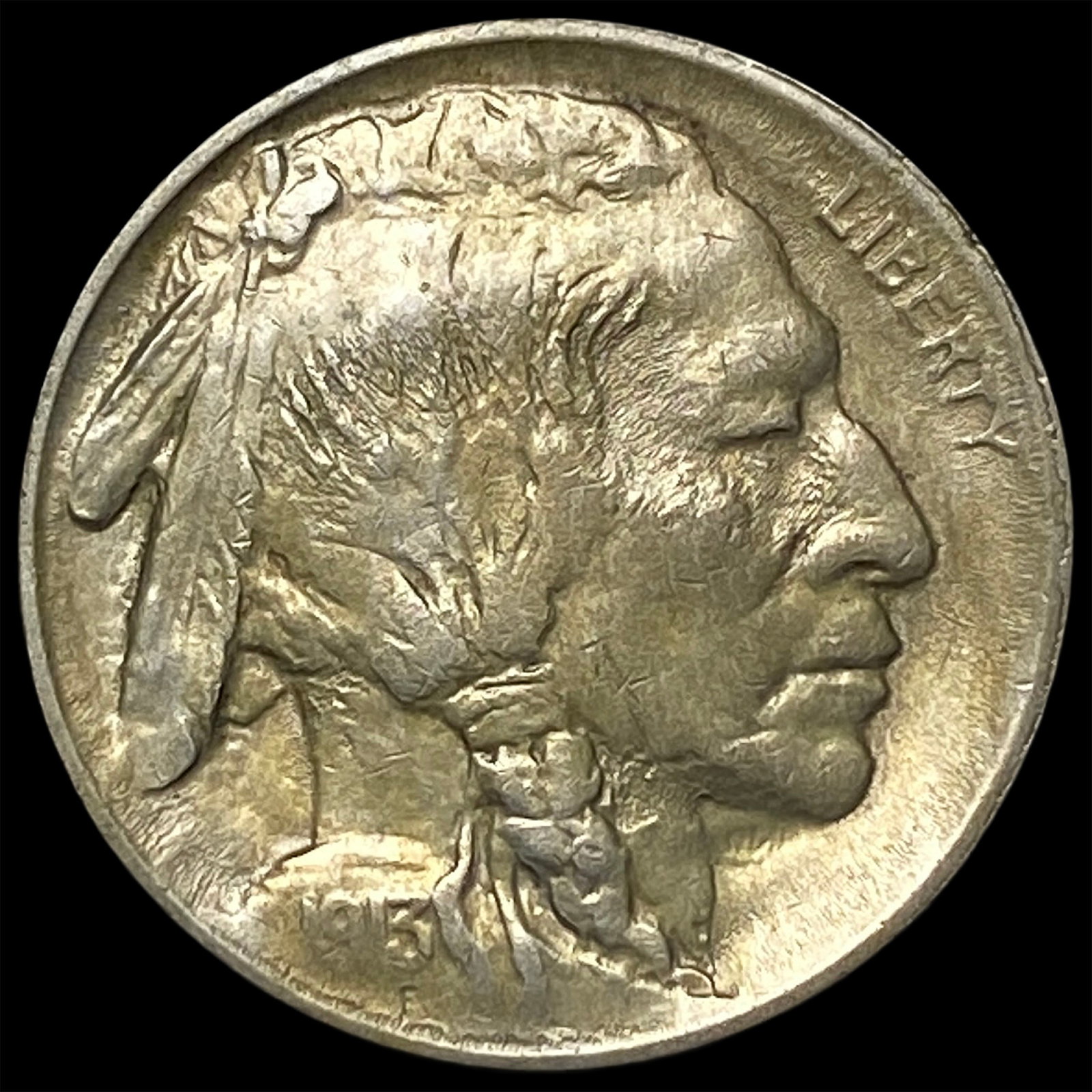 1913 Type 2 Buffalo Nickel CLOSELY UNCIRCULATED: 1913 Type 2 Buffalo Nickel CLOSELY UNCIRCULATED