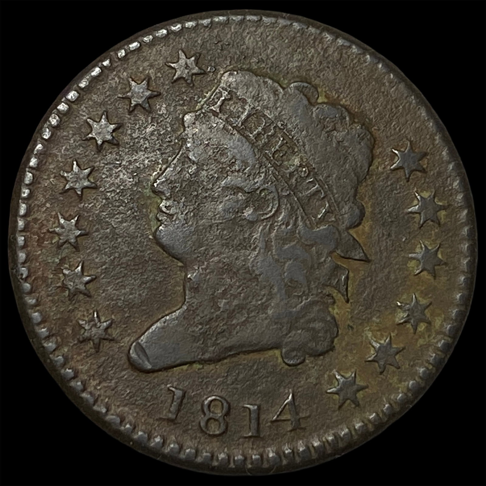 1814 Classic Head Large Cent LIGHTLY CIRCULATED: 1814 Classic Head Large Cent LIGHTLY CIRCULATED