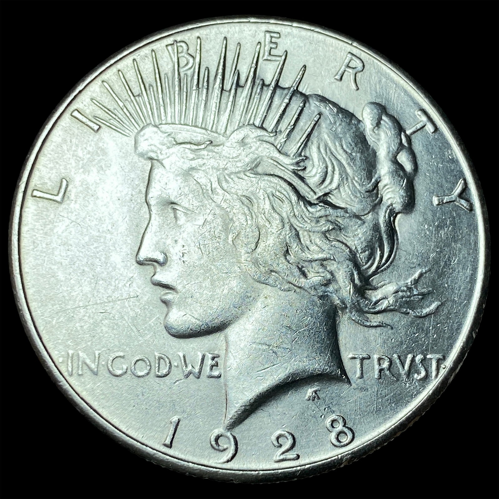 1928-S Silver Peace Dollar CLOSELY UNCIRCULATED (1 of 2)