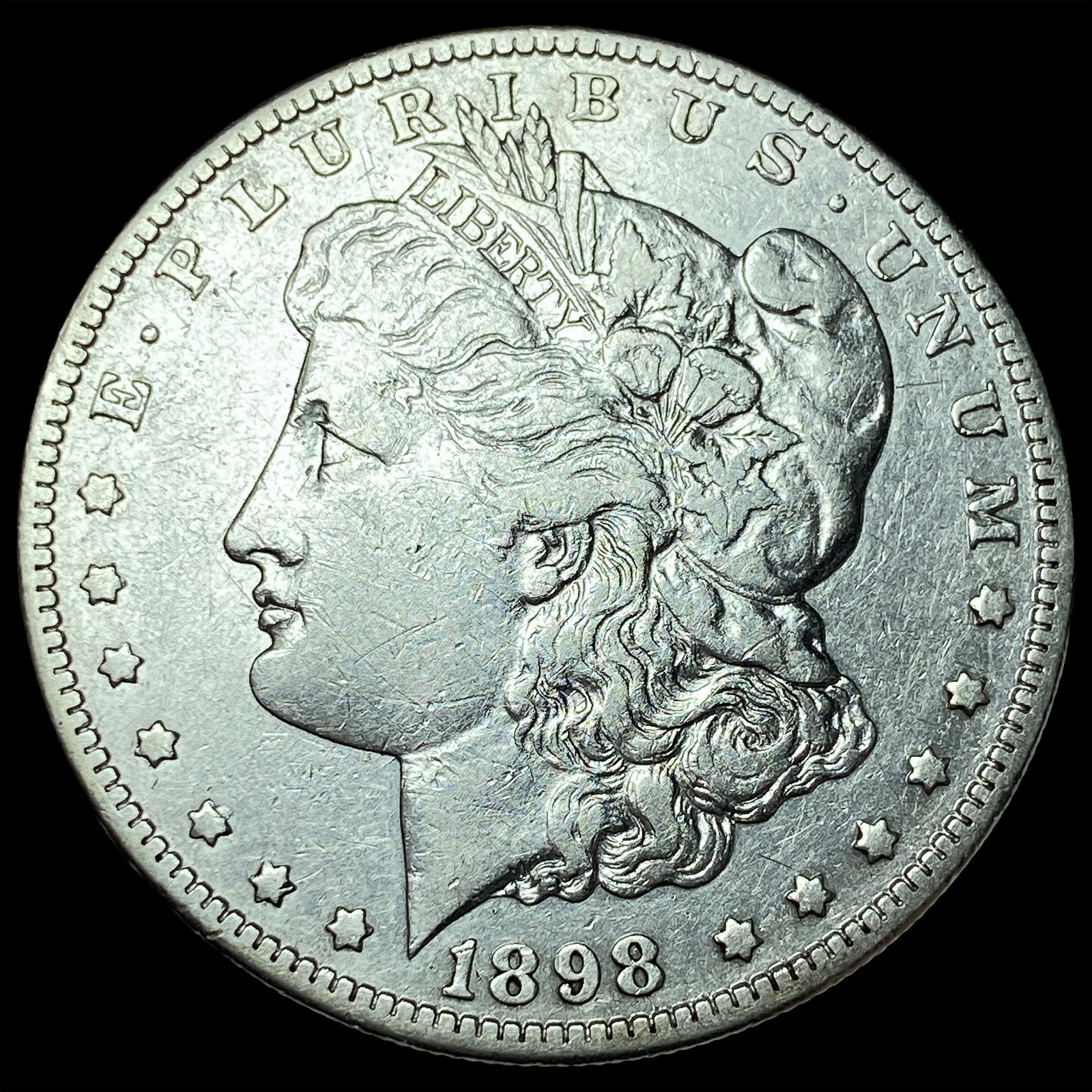 1898-S Silver Morgan Dollar NEARLY UNCIRCULATED (1 of 2)