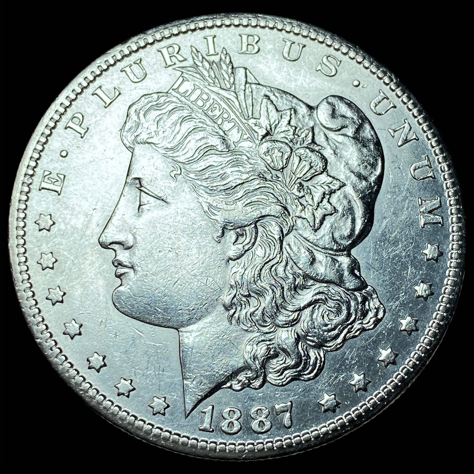 1887-S Silver Morgan Dollar CLOSELY UNCIRCULATED (1 of 2)