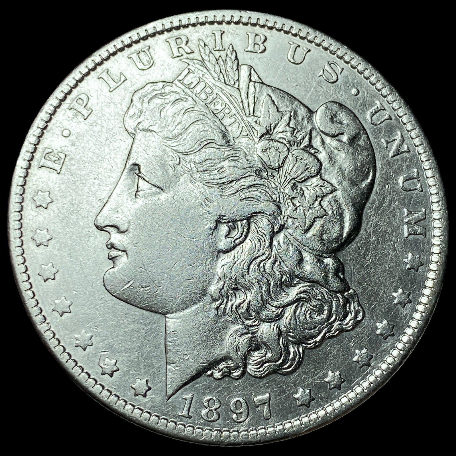 1897-O Silver Morgan Dollar NEARLY UNCIRCULATED (1 of 2)