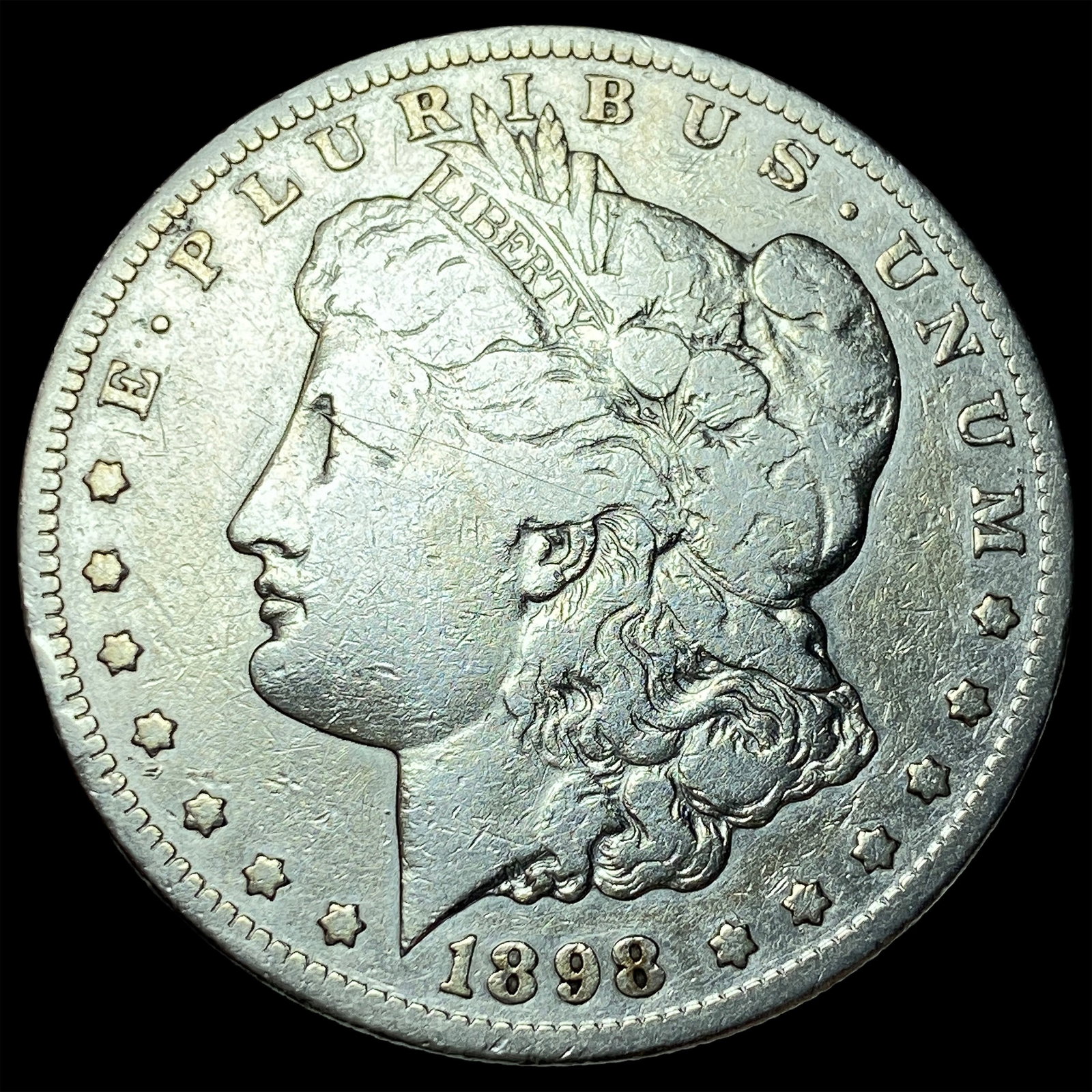 1898-S Silver Morgan Dollar NEARLY UNCIRCULATED: 1898-S Silver Morgan Dollar NEARLY UNCIRCULATED