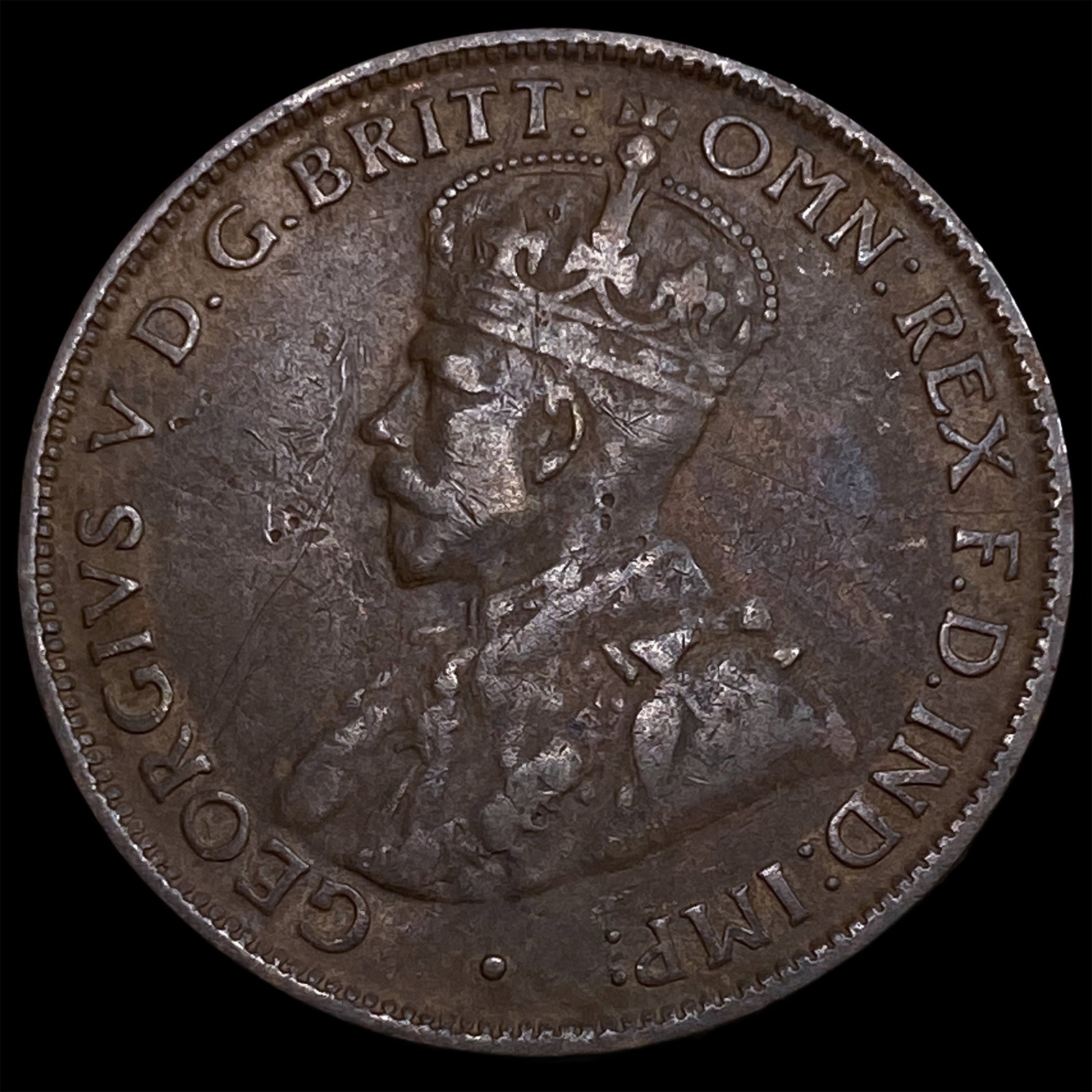 1924 Austrailia Bronze 1/2 Penny (1 of 2)