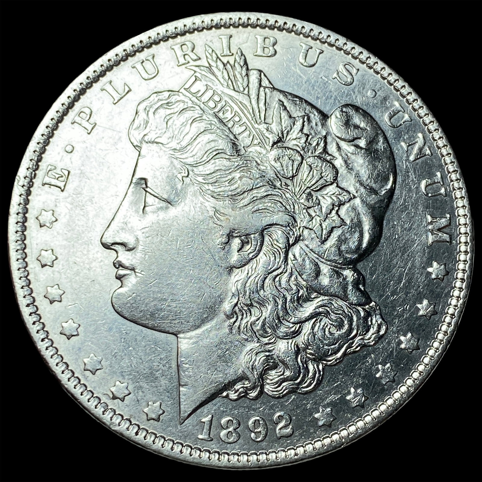 1892 Silver Morgan Dollar NEARLY UNCIRCULATED (1 of 2)