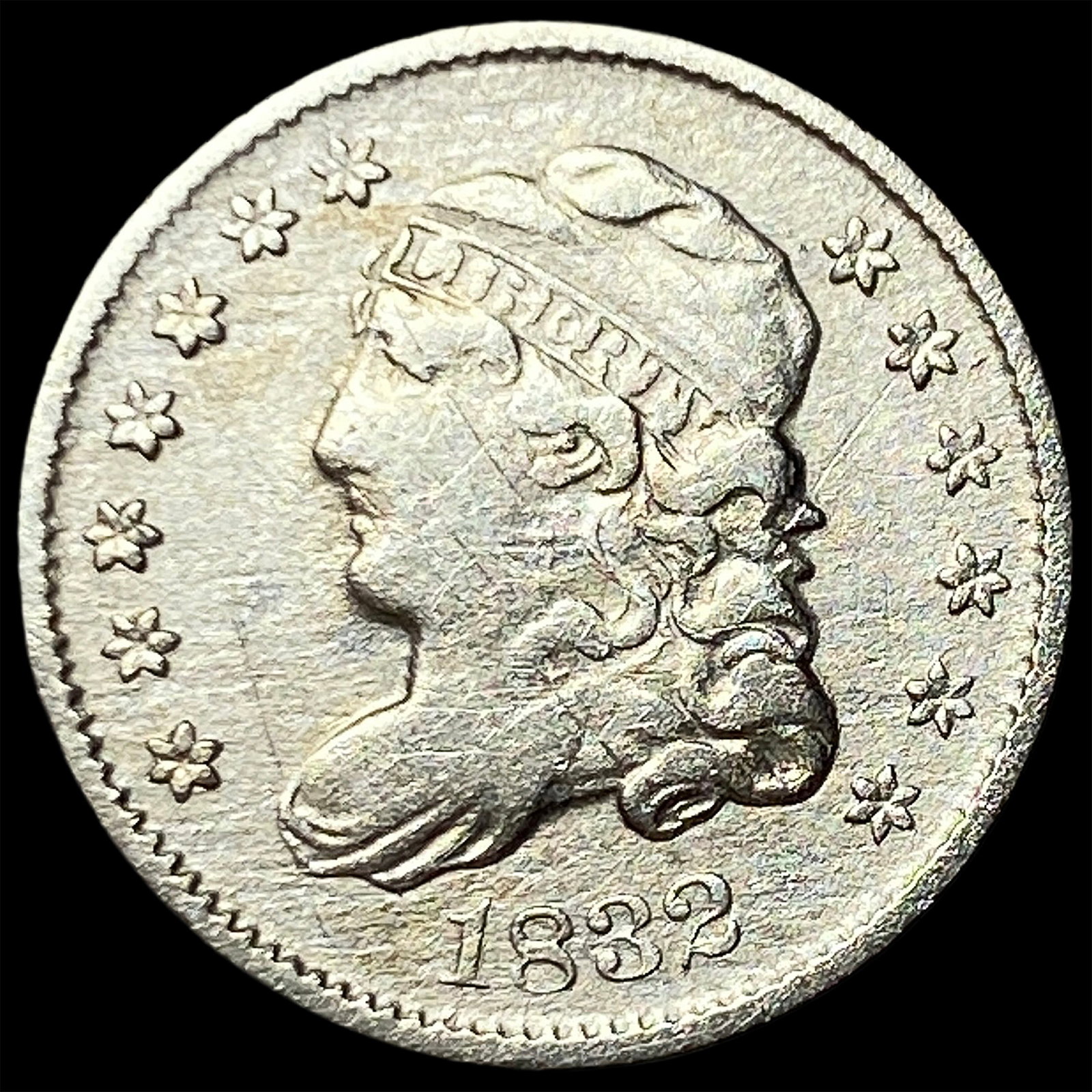 1832 Capped Bust Half Dime NEARLY UNCIRCULATED (1 of 2)