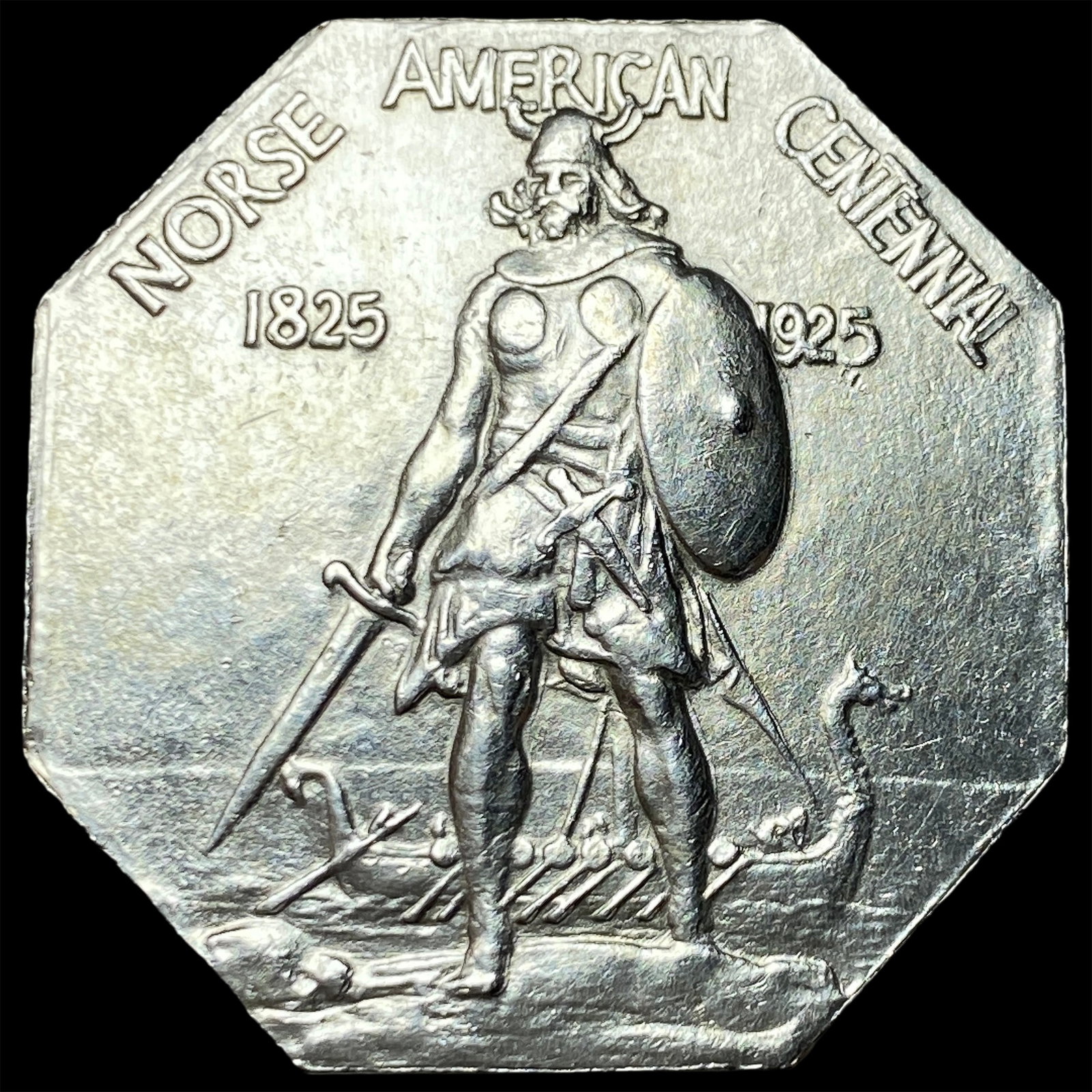 1925 Silver Norse-American Medal Thin UNCIRCULATED (1 of 2)