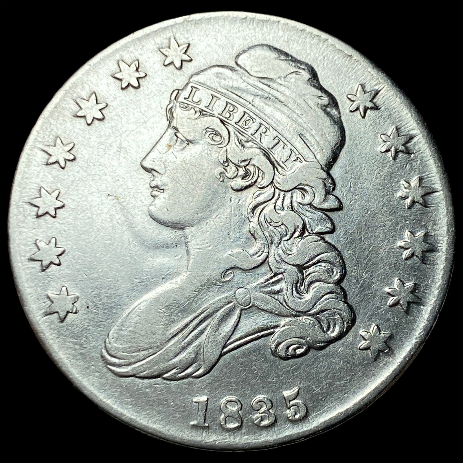 1835 Capped Bust Half Dollar NEARLY UNCIRCULATED (1 of 2)
