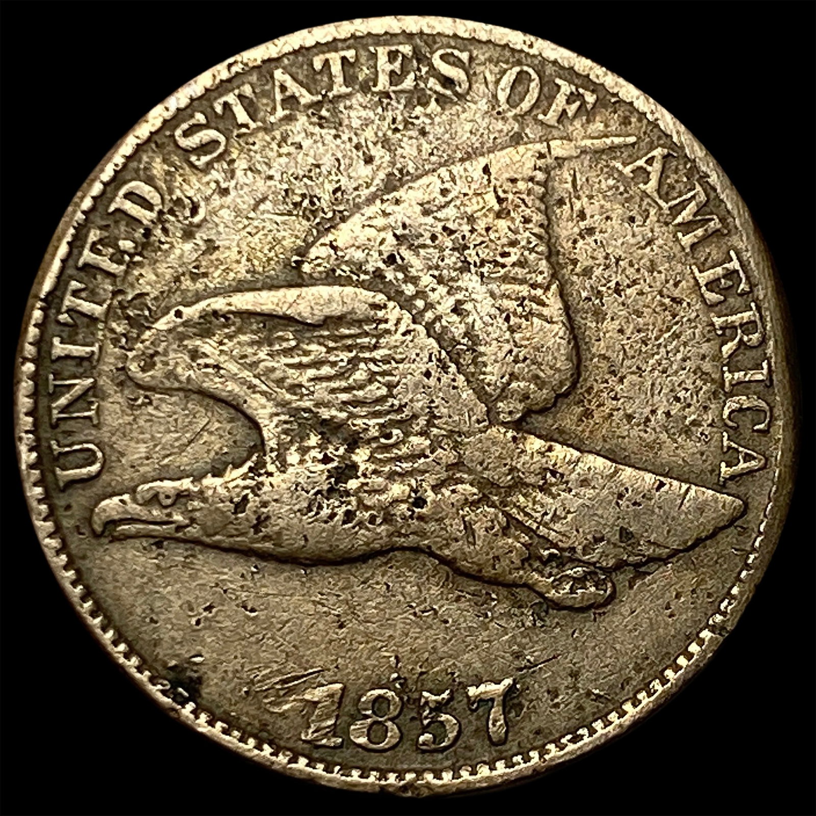1857 Flying Eagle Cent LIGHTLY CIRCULATED: 1857 Flying Eagle Cent LIGHTLY CIRCULATED
