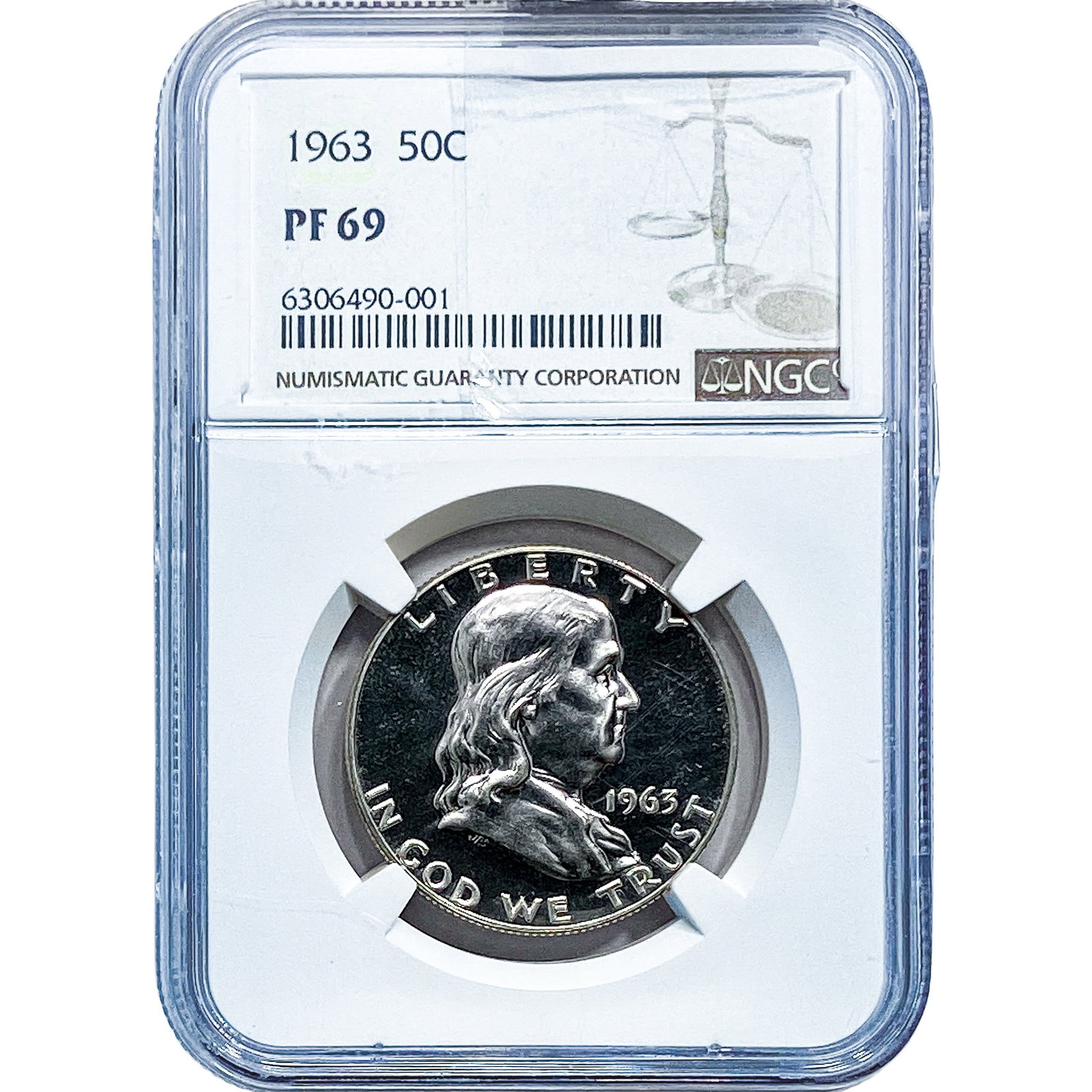 1963 Franklin Half Dollar NGC PF69: 1963 Franklin Half Dollar NGC PF69