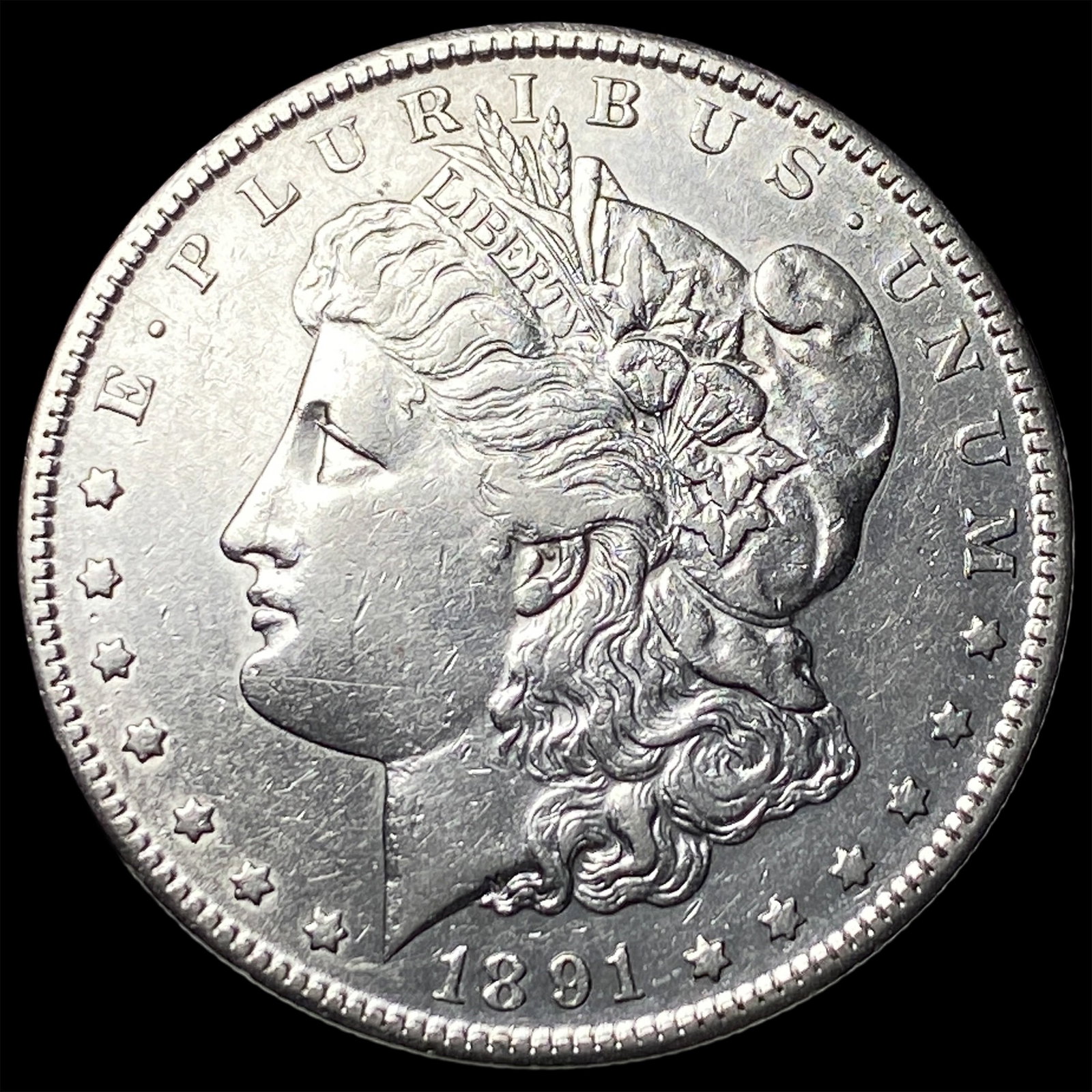 1891-S Silver Morgan Dollar CLOSELY UNCIRCULATED (1 of 2)