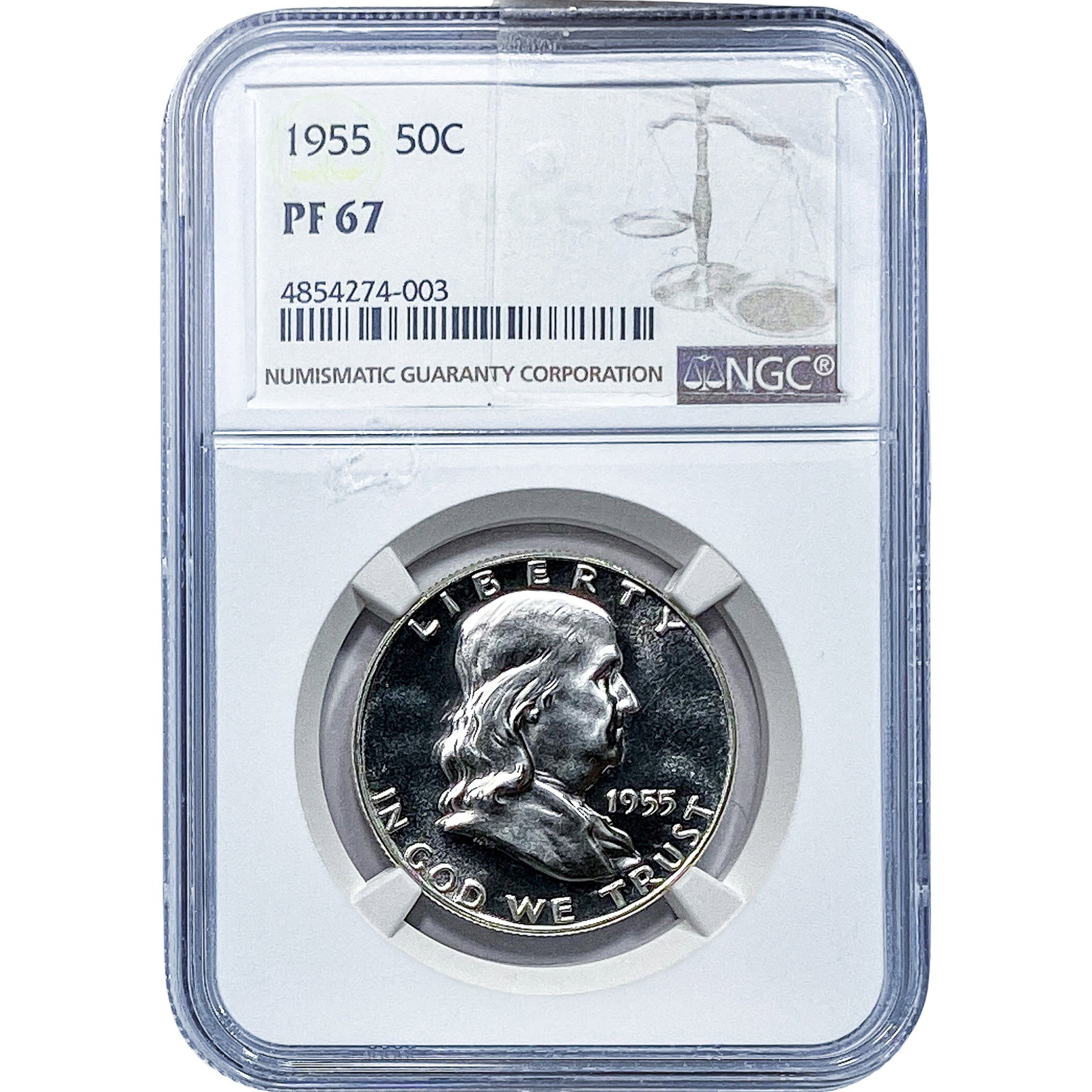 1555 Franklin Half Dollar NGC PF67 (1 of 2)