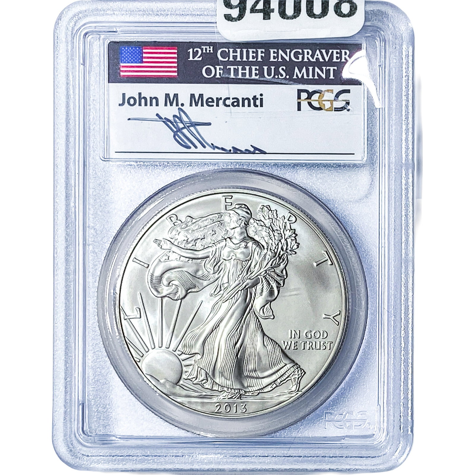 2013 Silver Eagle PCGS MS69: 2013 Silver Eagle PCGS MS69