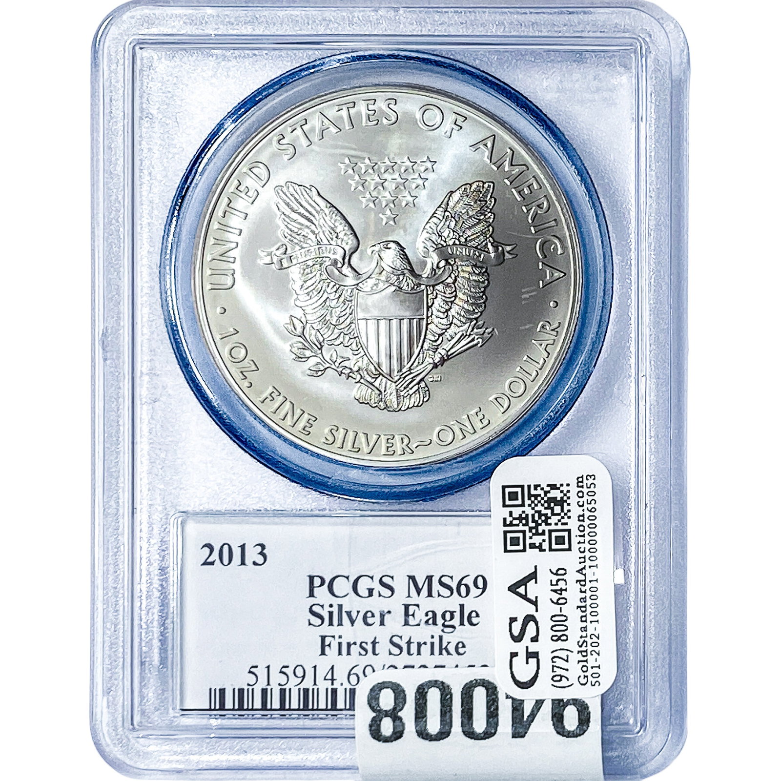 2013 Silver Eagle PCGS MS69 - 2