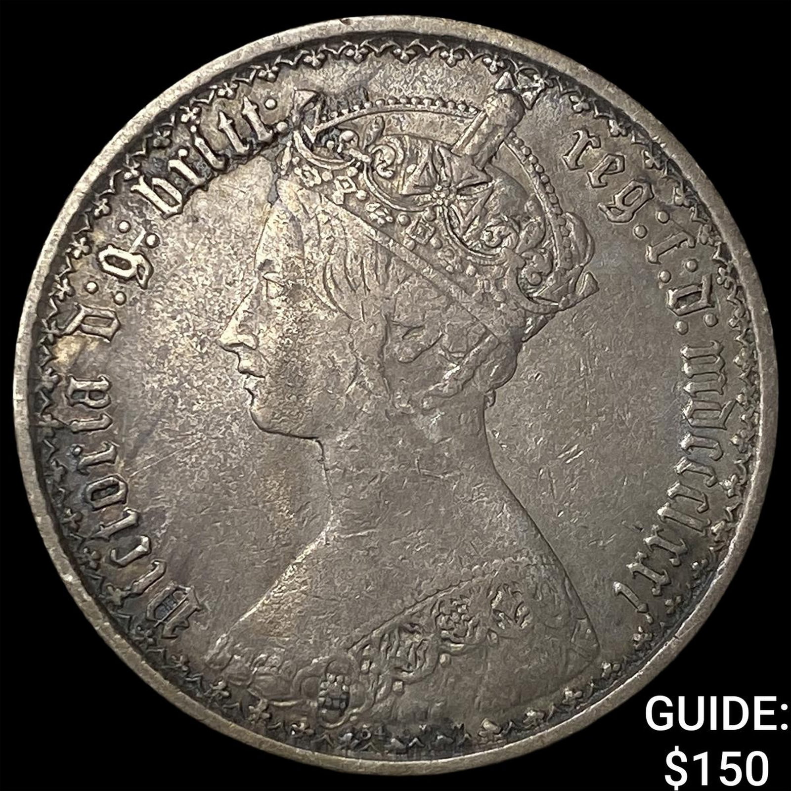 1871 England Silver 1 Florin KM-746.2 (1 of 2)