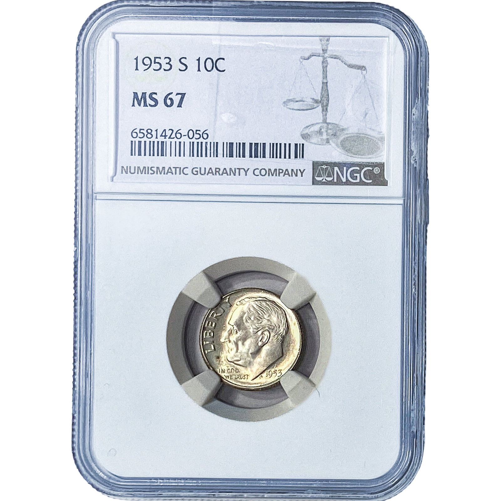 1953-S Roosevelt Dime NGC MS67 (1 of 2)