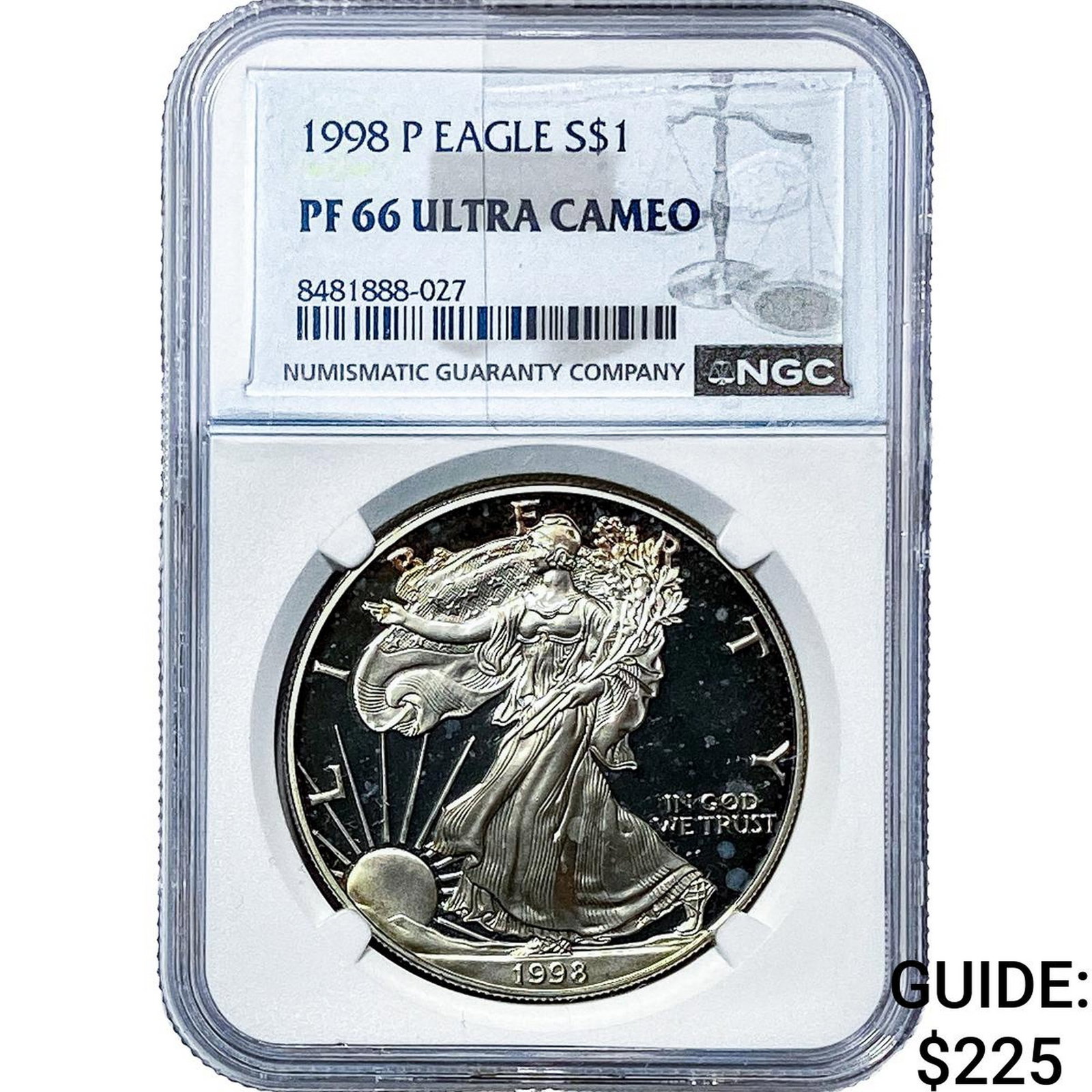 1998-P Silver Eagle NGC PF66 Ultra Cameo (1 of 2)