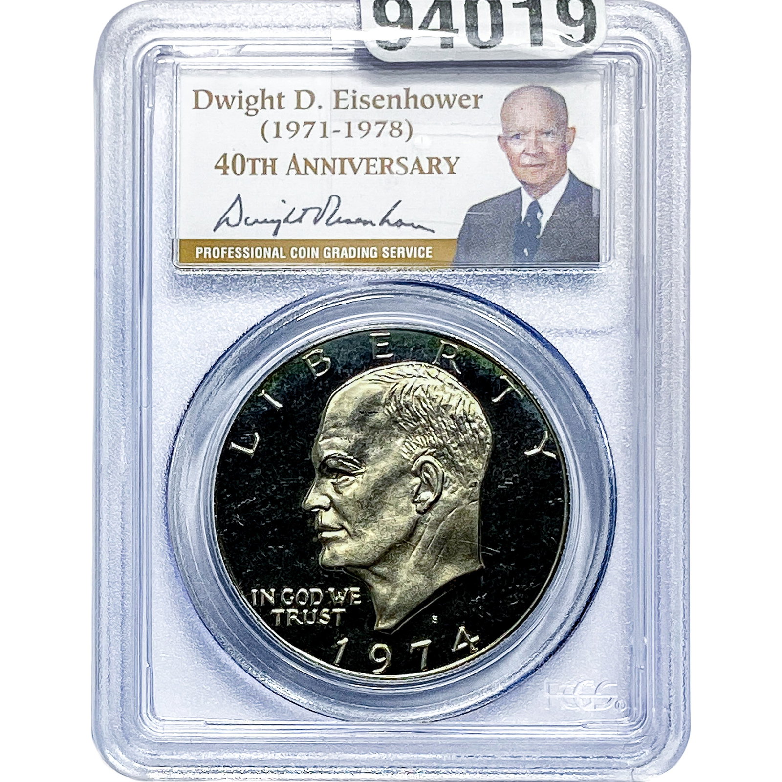 1974-S Eisenhower Dollar PCGS PR69 Silver DCAM (1 of 2)