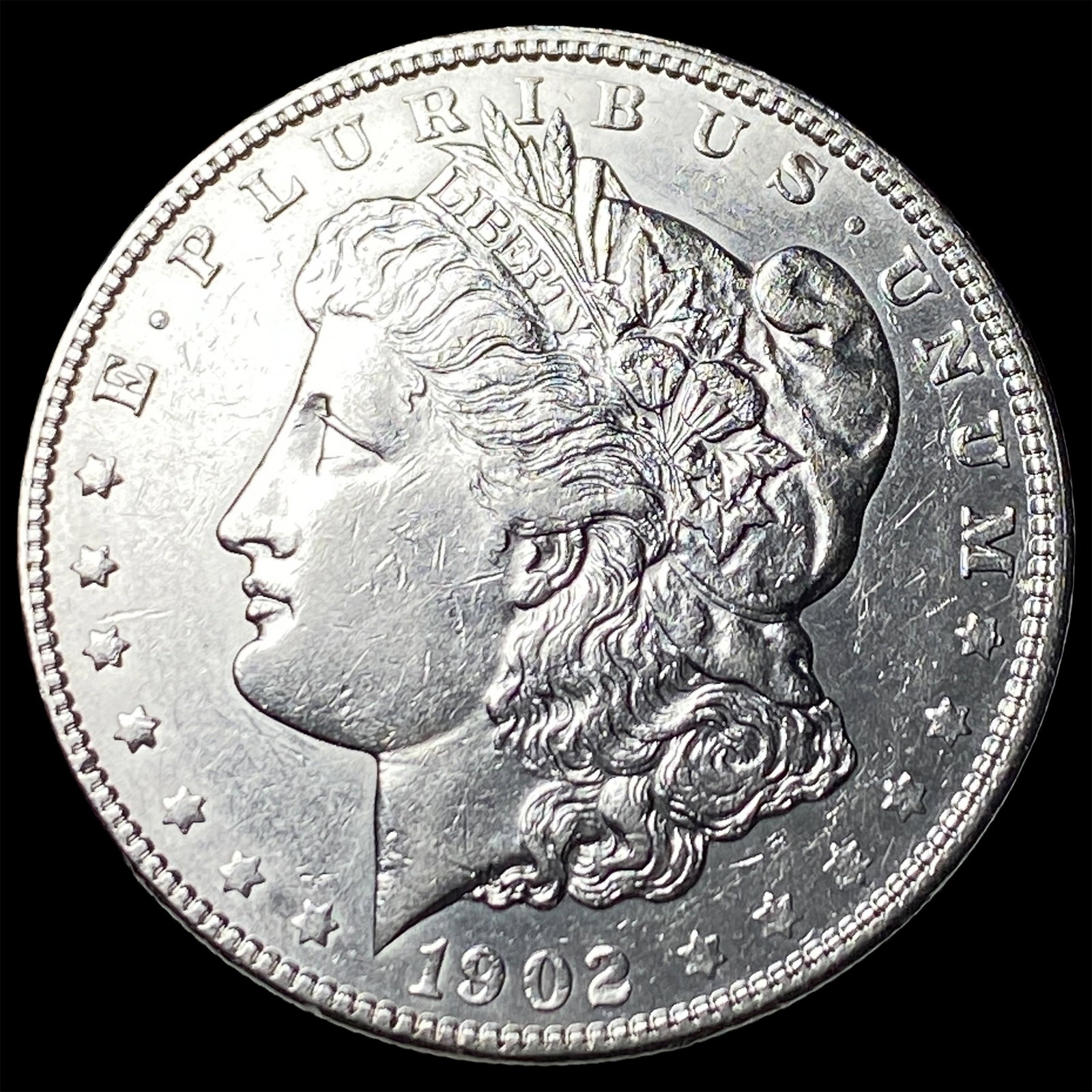 1902 Morgan Silver Dollar CLOSELY UNCIRCULATED: 1902 Morgan Silver Dollar CLOSELY UNCIRCULATED