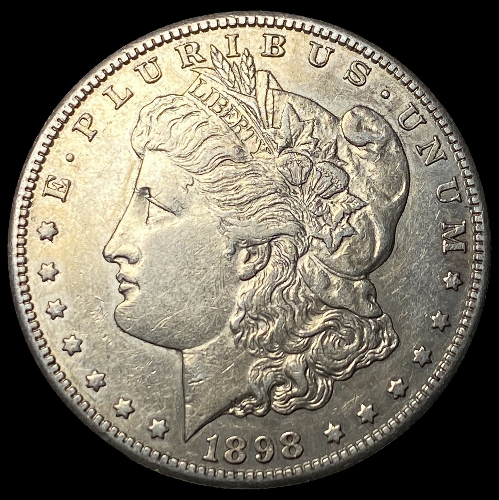 1898-S Silver Morgan Dollar CLOSELY UNCIRCULATED: 1898-S Silver Morgan Dollar CLOSELY UNCIRCULATED